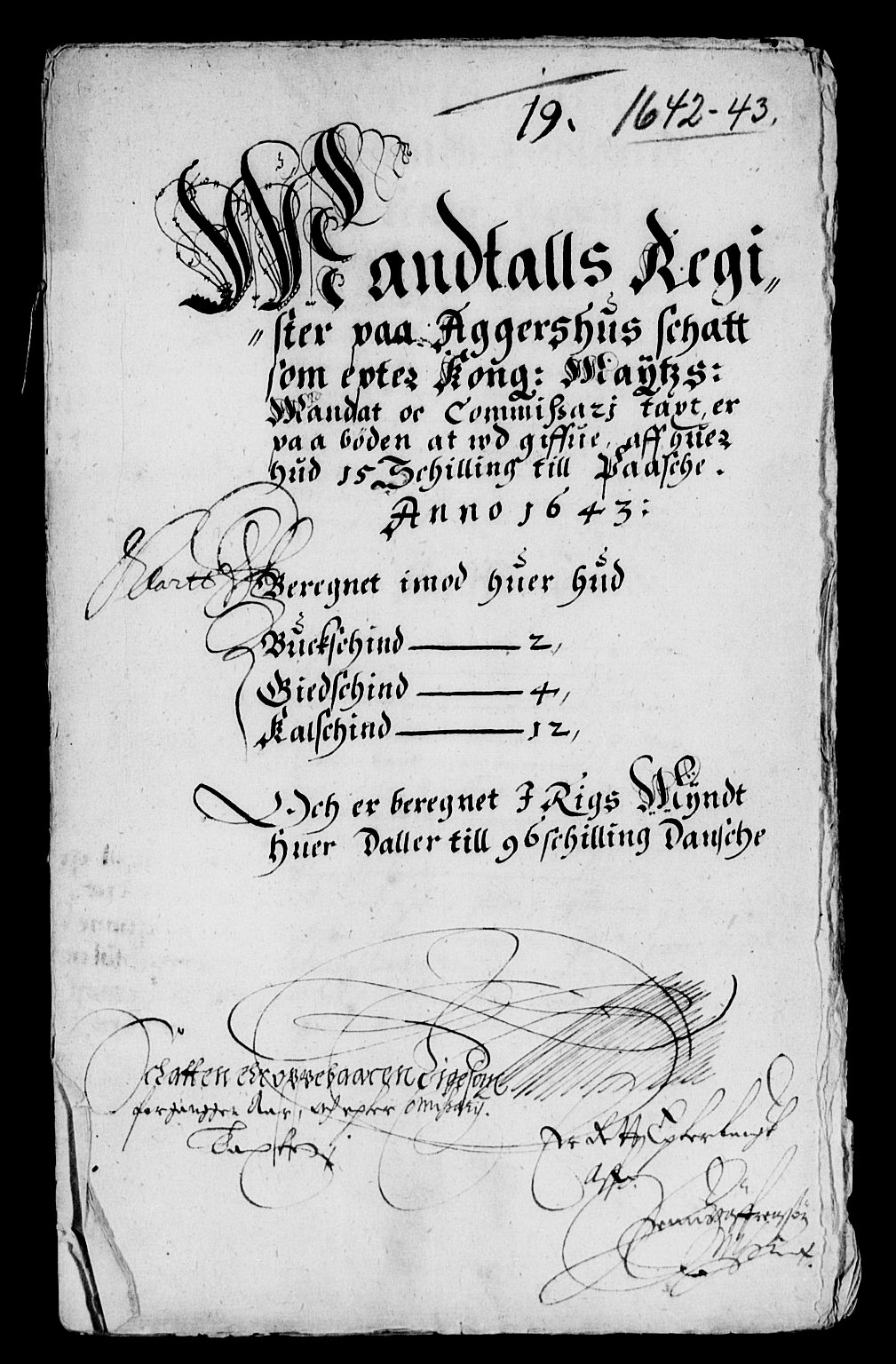 Rentekammeret inntil 1814, Reviderte regnskaper, Lensregnskaper, AV/RA-EA-5023/R/Rb/Rbq/L0032: Nedenes len. Mandals len. Råbyggelag., 1641-1643