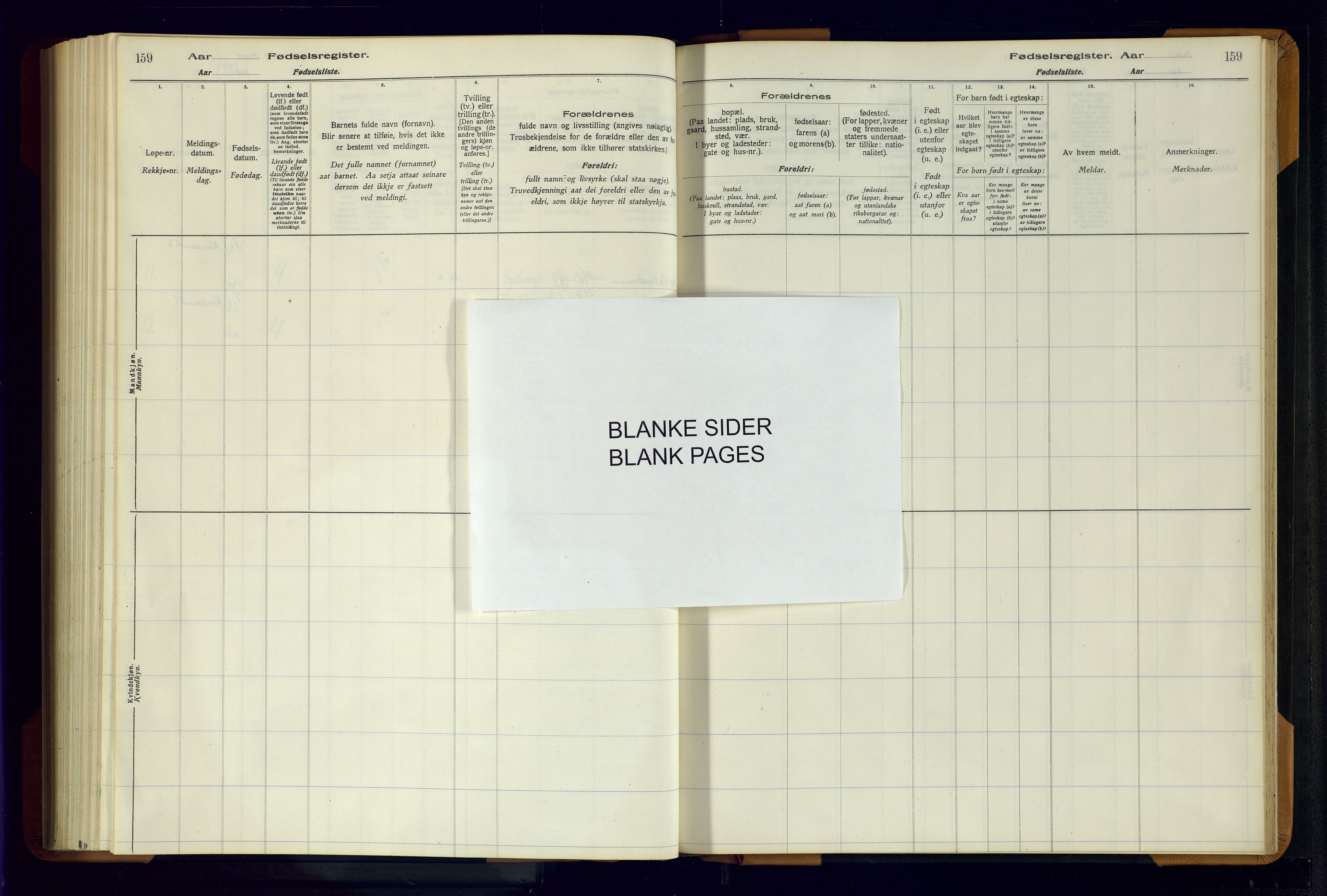 Evje sokneprestkontor, SAK/1111-0008/J/Jc/L0003: Fødselsregister nr. II.4.3, 1916-1982