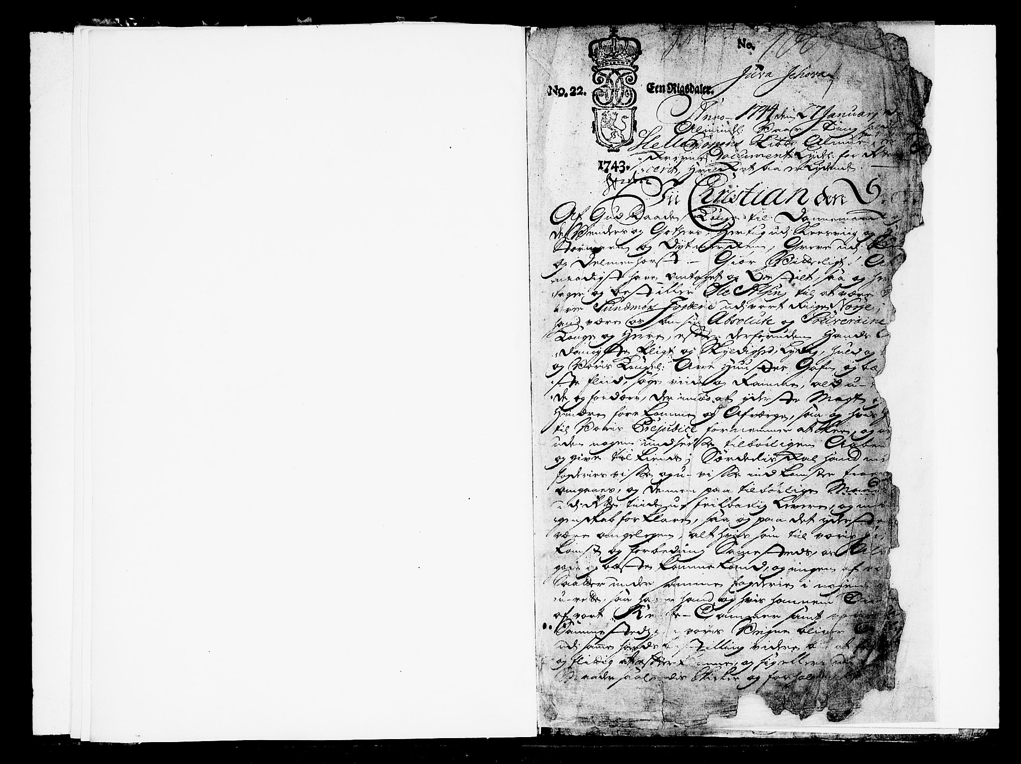 Sunnmøre sorenskriveri, SAT/A-0005/2/2C/L0003: Pantebok nr. 3A, 1744-1760, s. 1a