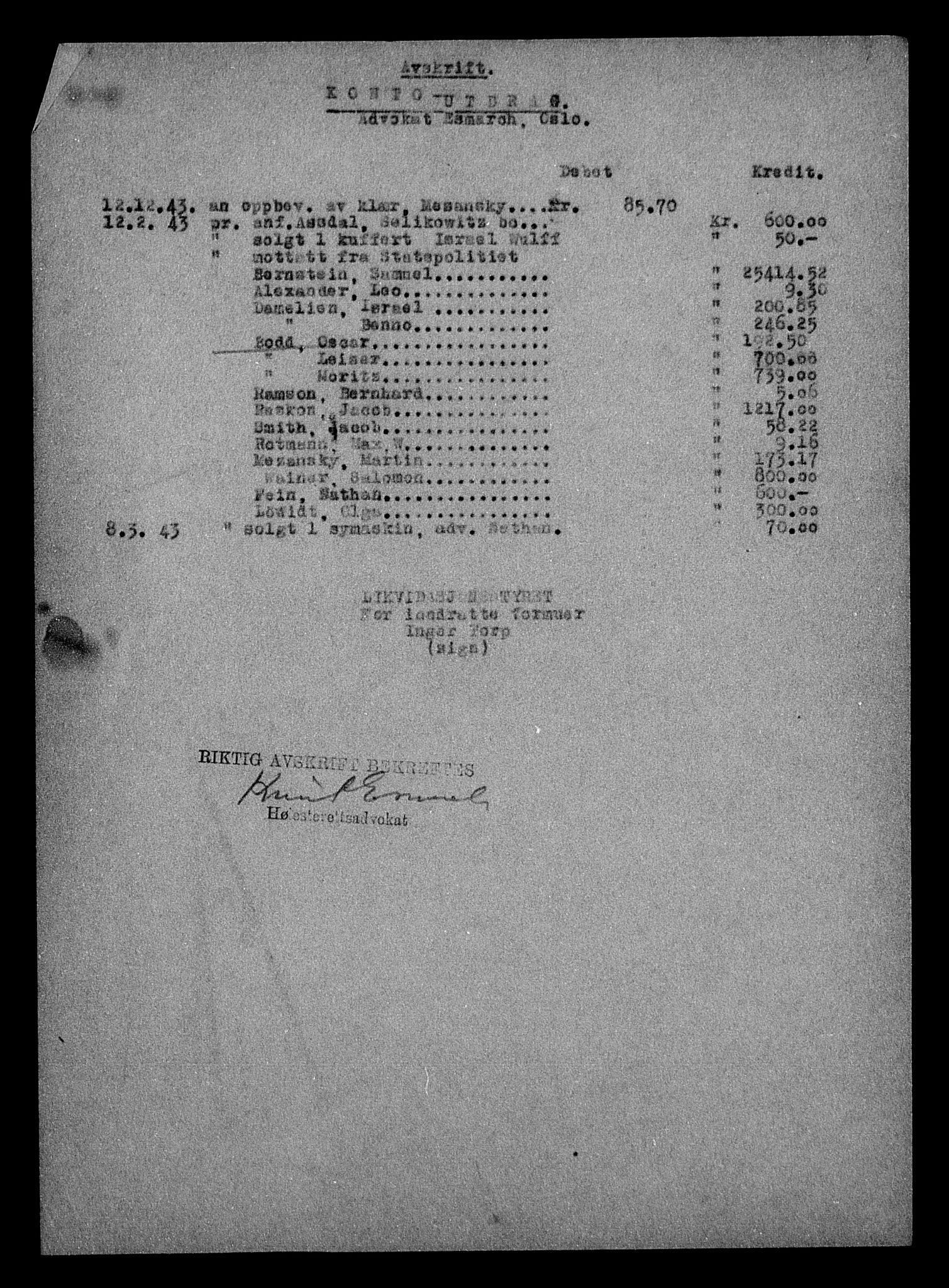 Justisdepartementet, Tilbakeføringskontoret for inndratte formuer, AV/RA-S-1564/H/Hc/Hcc/L0927: --, 1945-1947, s. 108