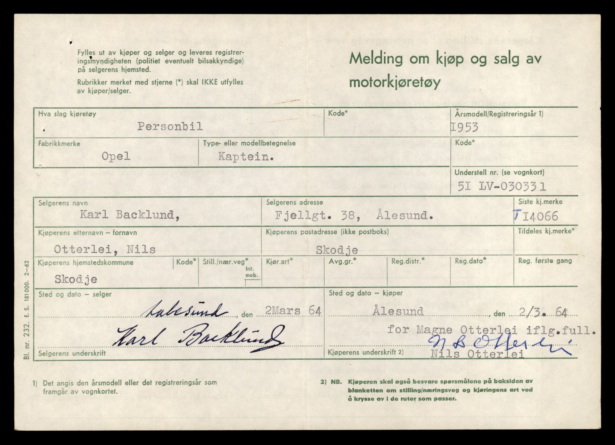 Møre og Romsdal vegkontor - Ålesund trafikkstasjon, AV/SAT-A-4099/F/Fe/L0042: Registreringskort for kjøretøy T 13906 - T 14079, 1927-1998, s. 2852