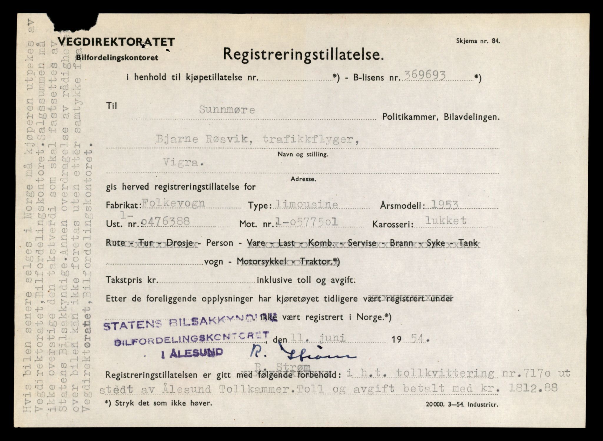 Møre og Romsdal vegkontor - Ålesund trafikkstasjon, AV/SAT-A-4099/F/Fe/L0046: Registreringskort for kjøretøy T 14445 - T 14579, 1927-1998