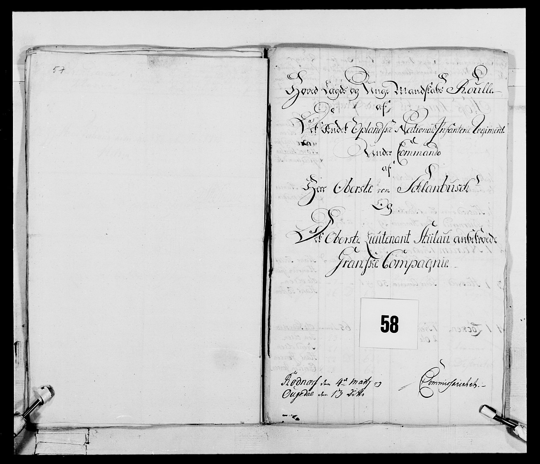 Generalitets- og kommissariatskollegiet, Det kongelige norske kommissariatskollegium, AV/RA-EA-5420/E/Eh/L0062: 2. Opplandske nasjonale infanteriregiment, 1769-1773, s. 364
