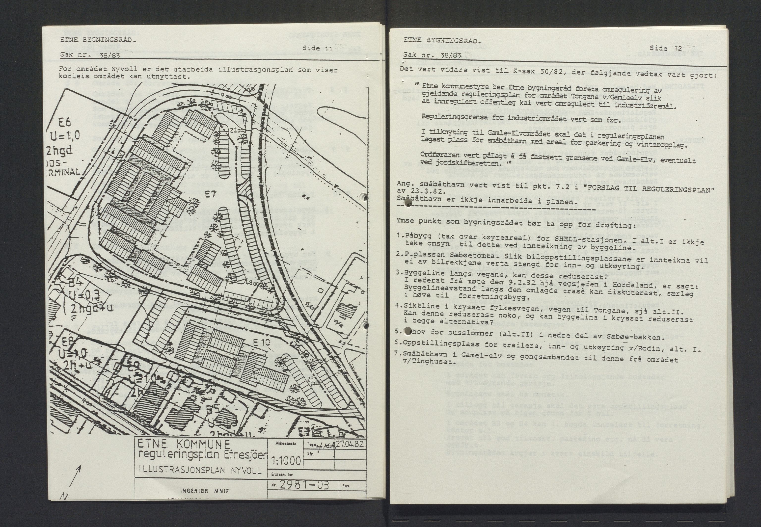 Etne kommune. Bygningsrådet, IKAH/1211-511/A/Aa/L0027: Møtebok Etne bygningsråd Ib, 1983