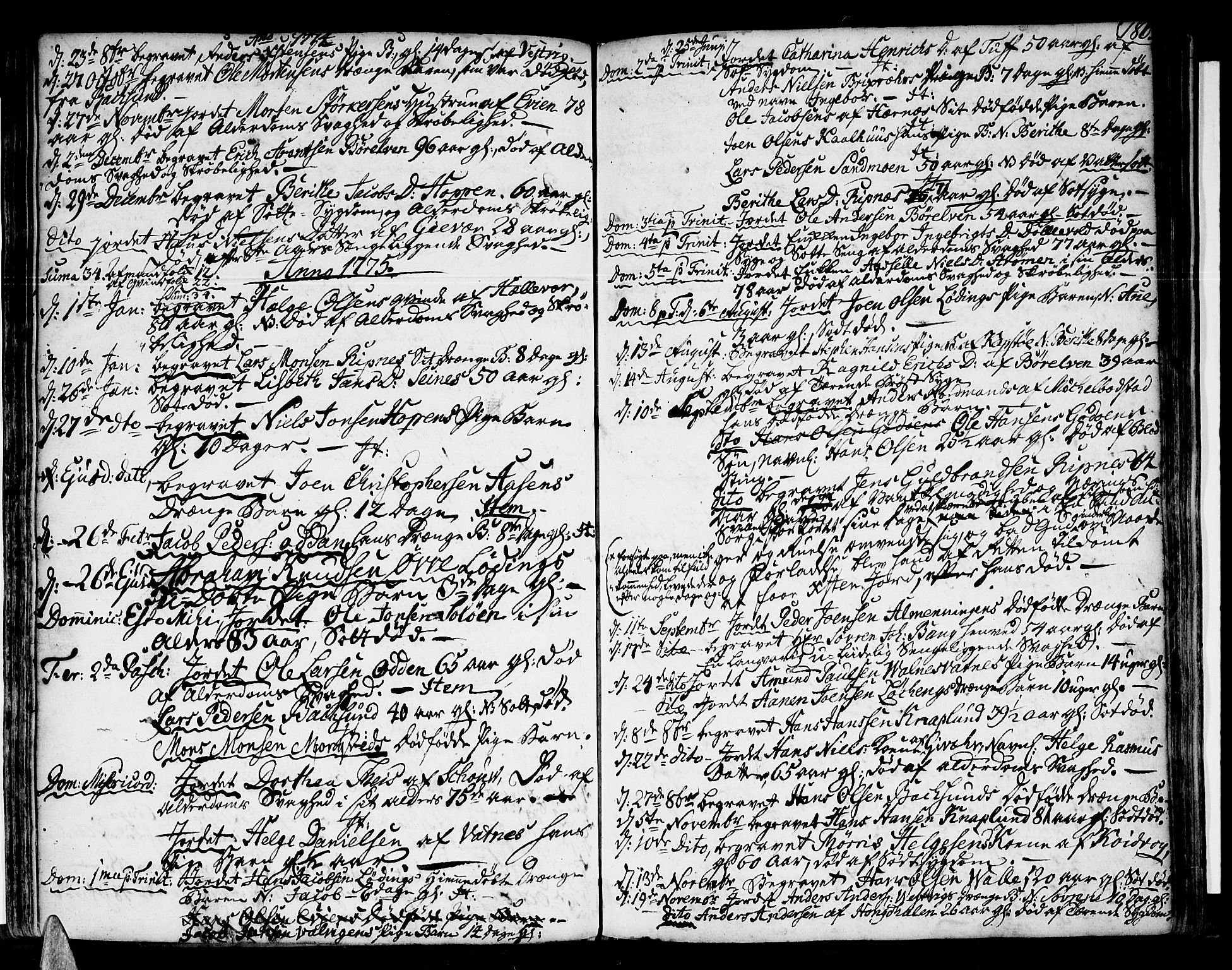 Ministerialprotokoller, klokkerbøker og fødselsregistre - Nordland, AV/SAT-A-1459/801/L0003: Ministerialbok nr. 801A03, 1762-1795, s. 186
