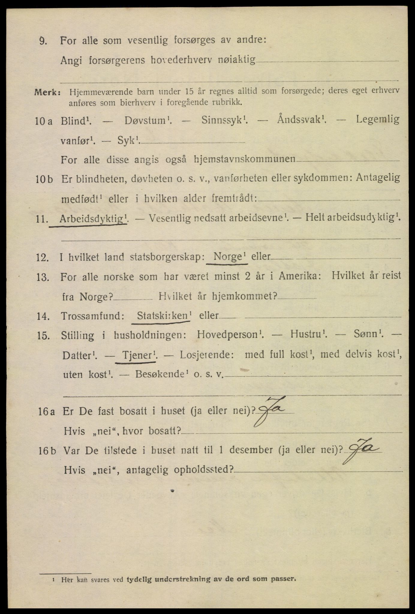 SAK, Folketelling 1920 for 1004 Flekkefjord kjøpstad, 1920, s. 4461