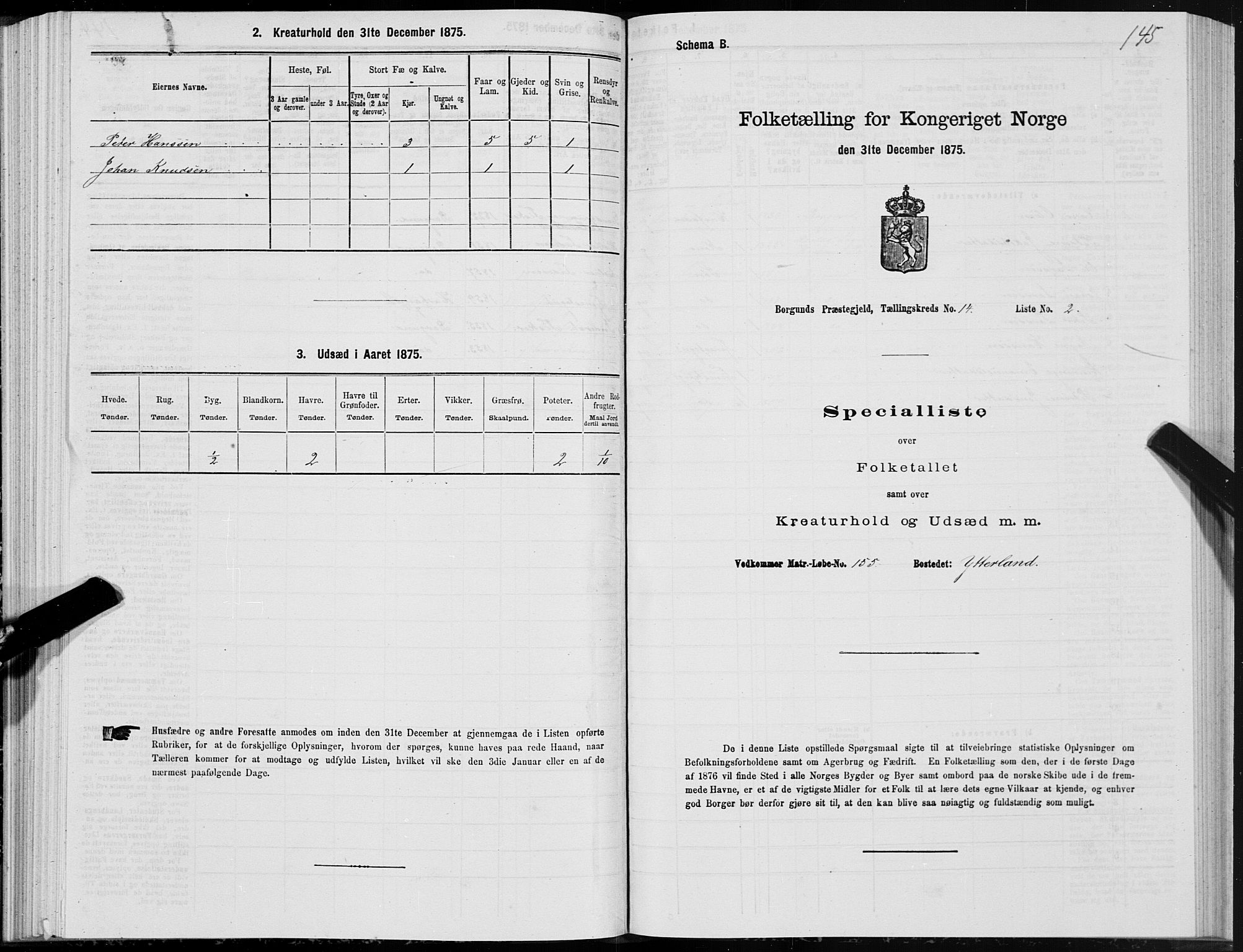 SAT, Folketelling 1875 for 1531P Borgund prestegjeld, 1875, s. 7145