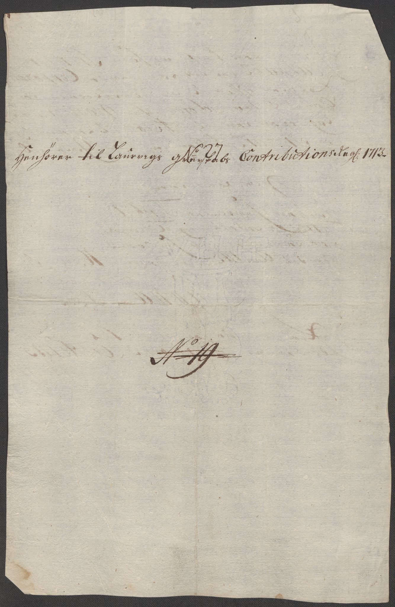 Rentekammeret inntil 1814, Reviderte regnskaper, Fogderegnskap, AV/RA-EA-4092/R33/L1985: Fogderegnskap Larvik grevskap, 1713, s. 357