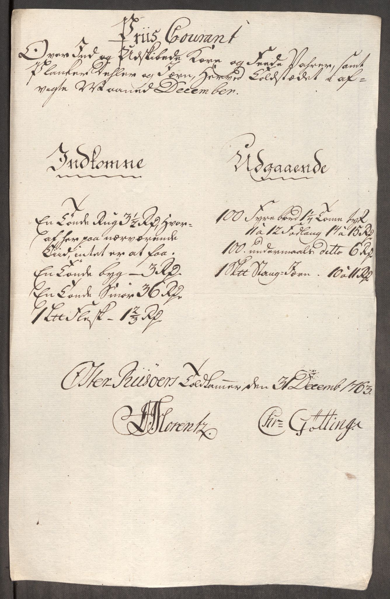 Rentekammeret inntil 1814, Realistisk ordnet avdeling, RA/EA-4070/Oe/L0007: [Ø1]: Priskuranter, 1761-1763, s. 724
