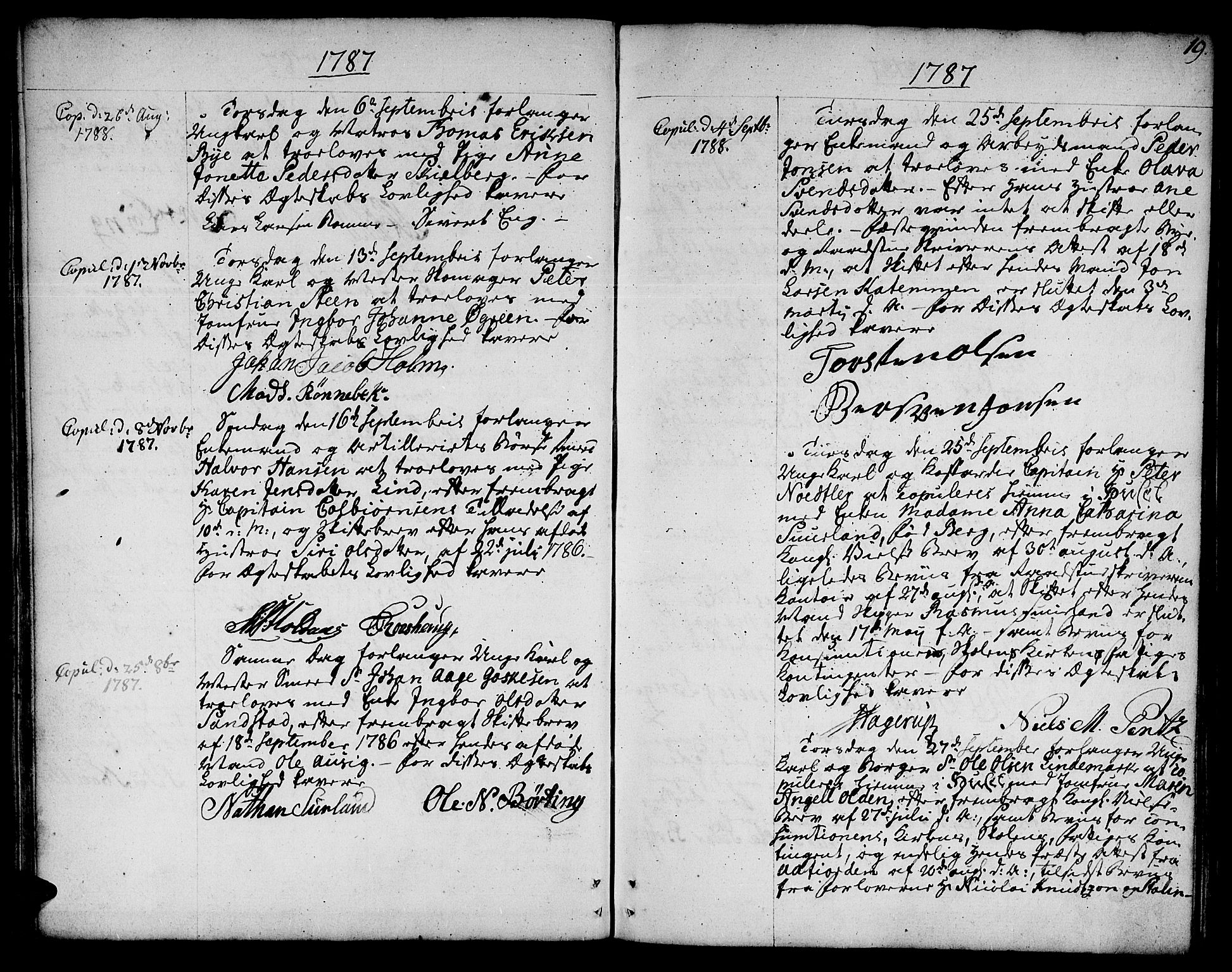 Ministerialprotokoller, klokkerbøker og fødselsregistre - Sør-Trøndelag, SAT/A-1456/601/L0041: Ministerialbok nr. 601A09, 1784-1801, s. 19
