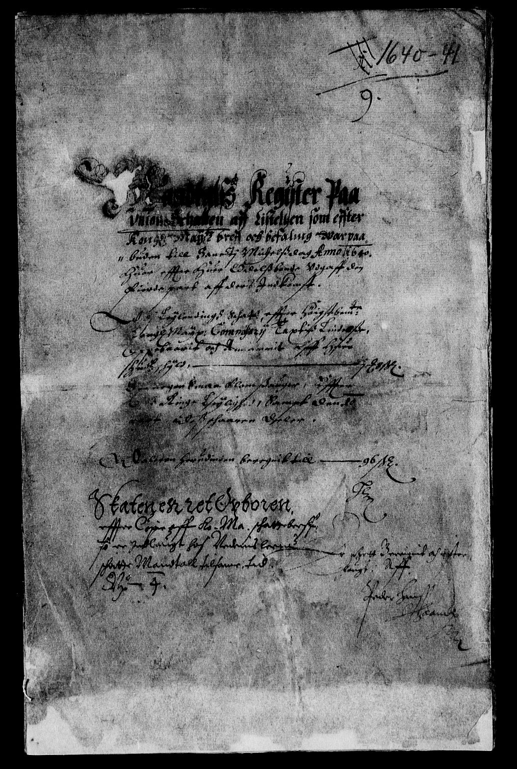 Rentekammeret inntil 1814, Reviderte regnskaper, Lensregnskaper, AV/RA-EA-5023/R/Rb/Rbr/L0013: Lista len, 1640-1642