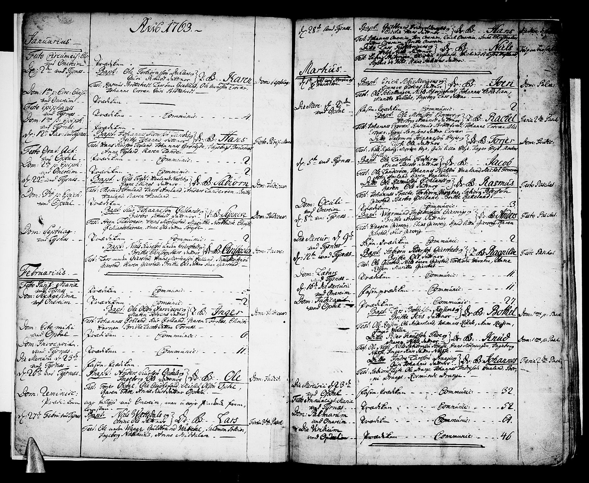 Tysnes sokneprestembete, AV/SAB-A-78601/H/Haa: Ministerialbok nr. A 5, 1762-1793, s. 5
