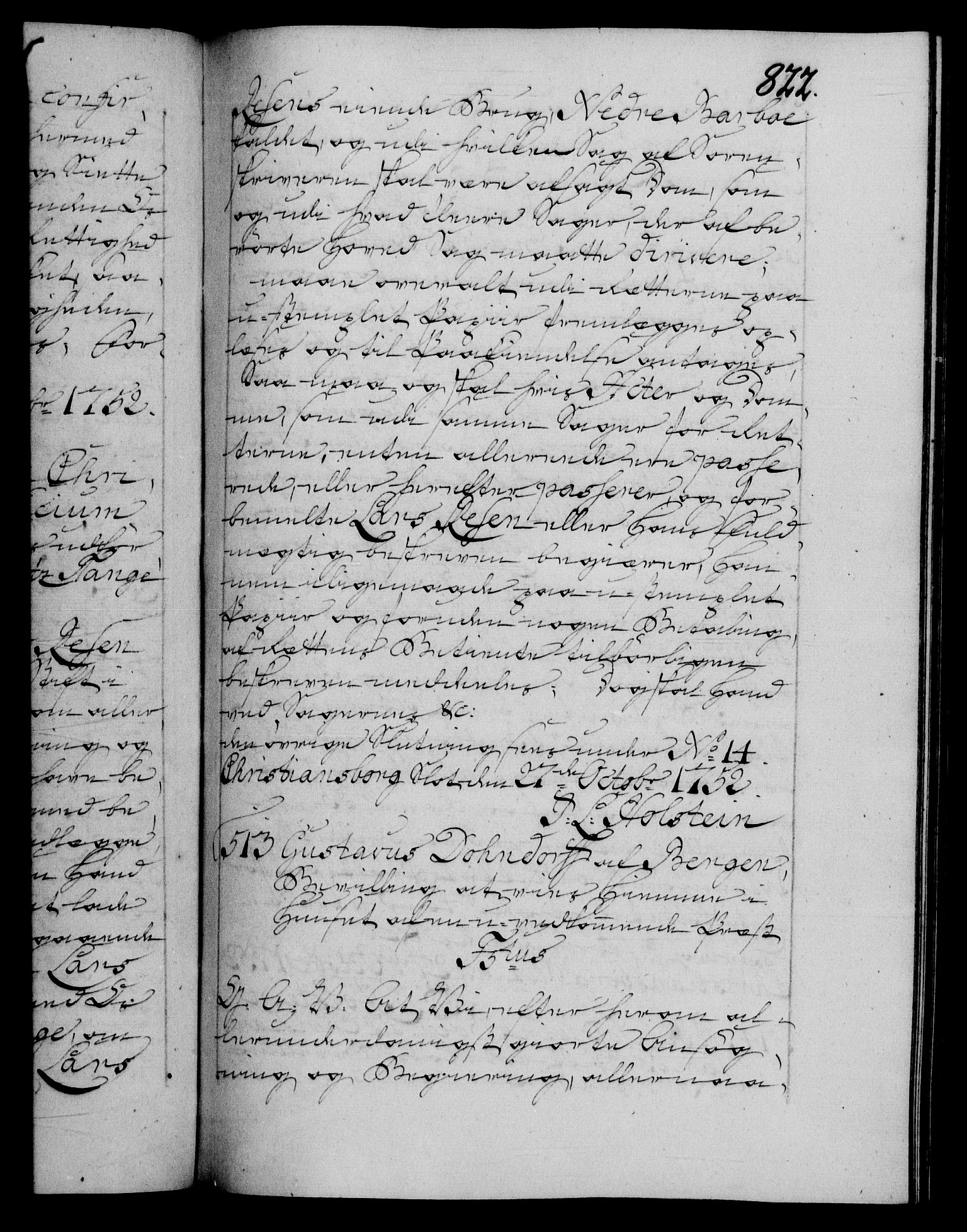 Danske Kanselli 1572-1799, RA/EA-3023/F/Fc/Fca/Fcaa/L0037: Norske registre, 1751-1752, s. 822a