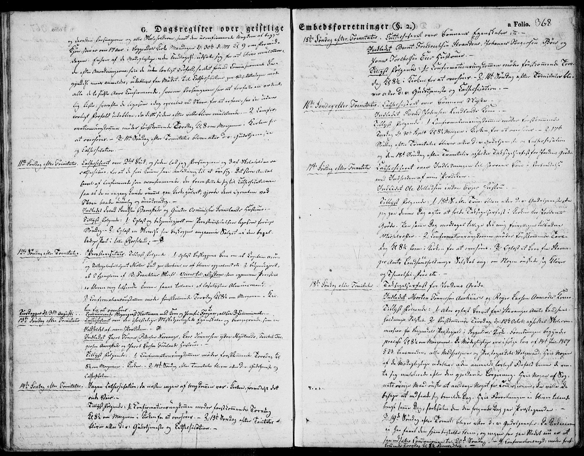 Sokndal sokneprestkontor, AV/SAST-A-101808: Ministerialbok nr. A 7.2, 1826-1842, s. 368