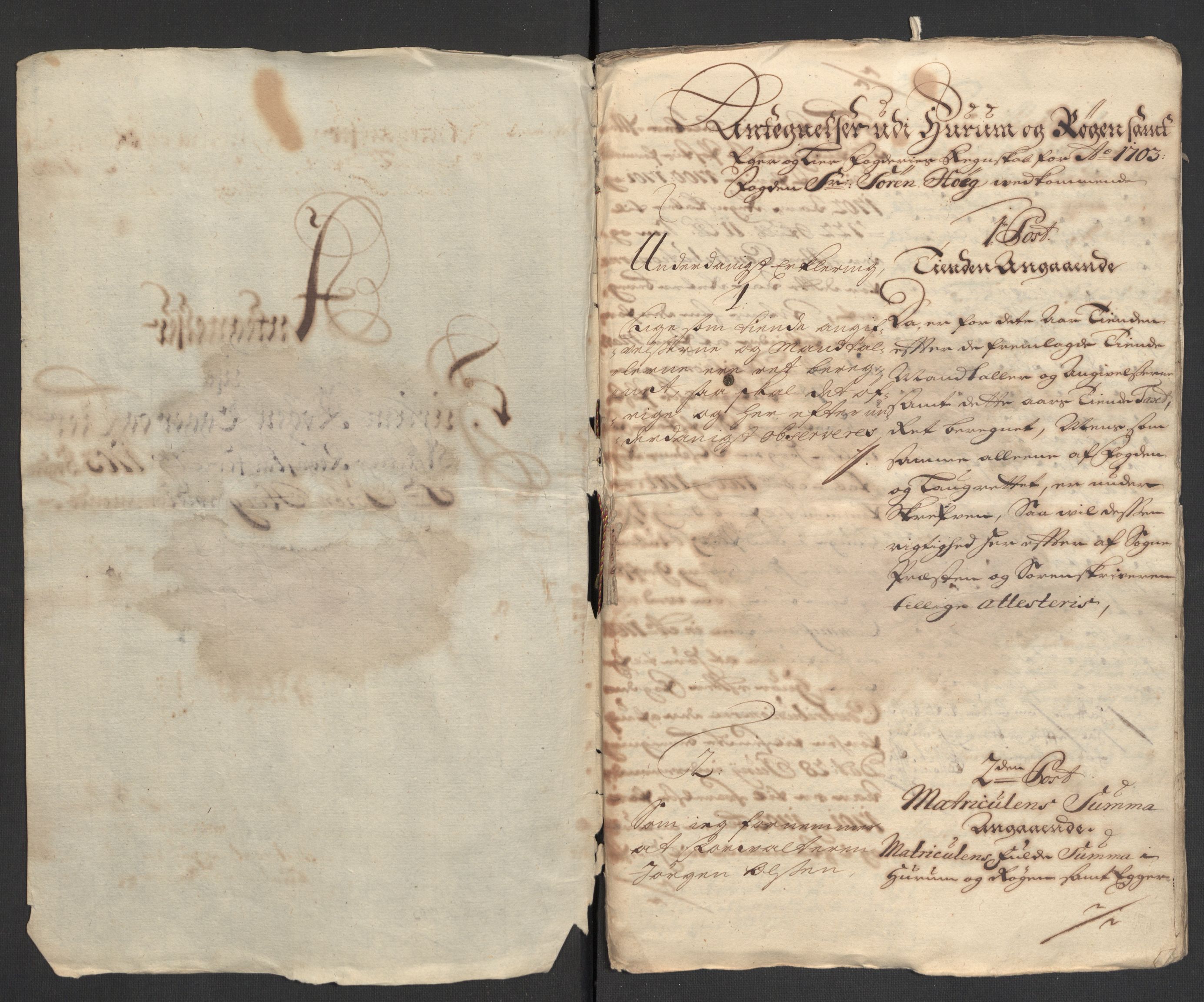 Rentekammeret inntil 1814, Reviderte regnskaper, Fogderegnskap, AV/RA-EA-4092/R30/L1699: Fogderegnskap Hurum, Røyken, Eiker og Lier, 1703, s. 241