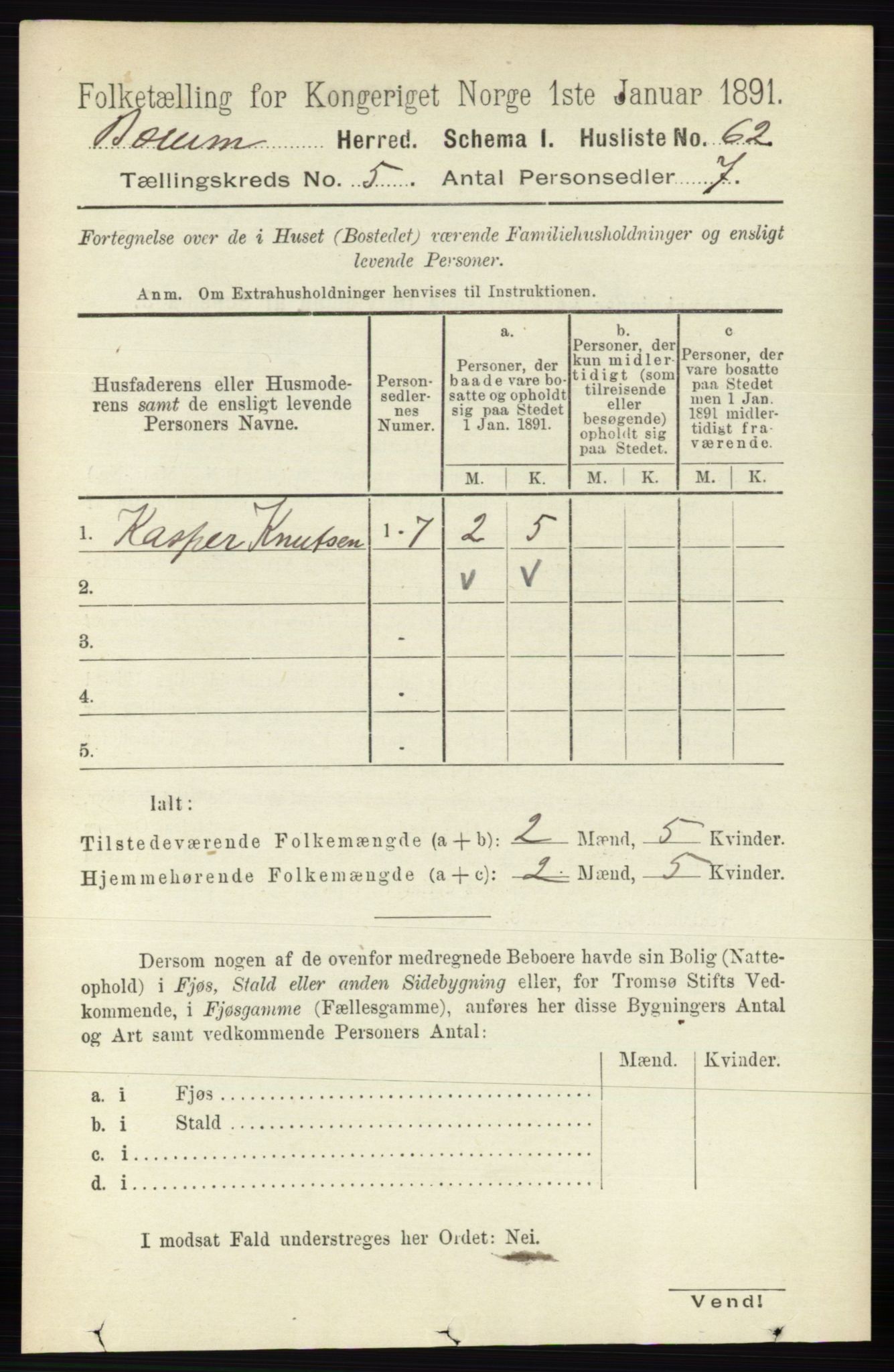 RA, Folketelling 1891 for 0219 Bærum herred, 1891, s. 2998