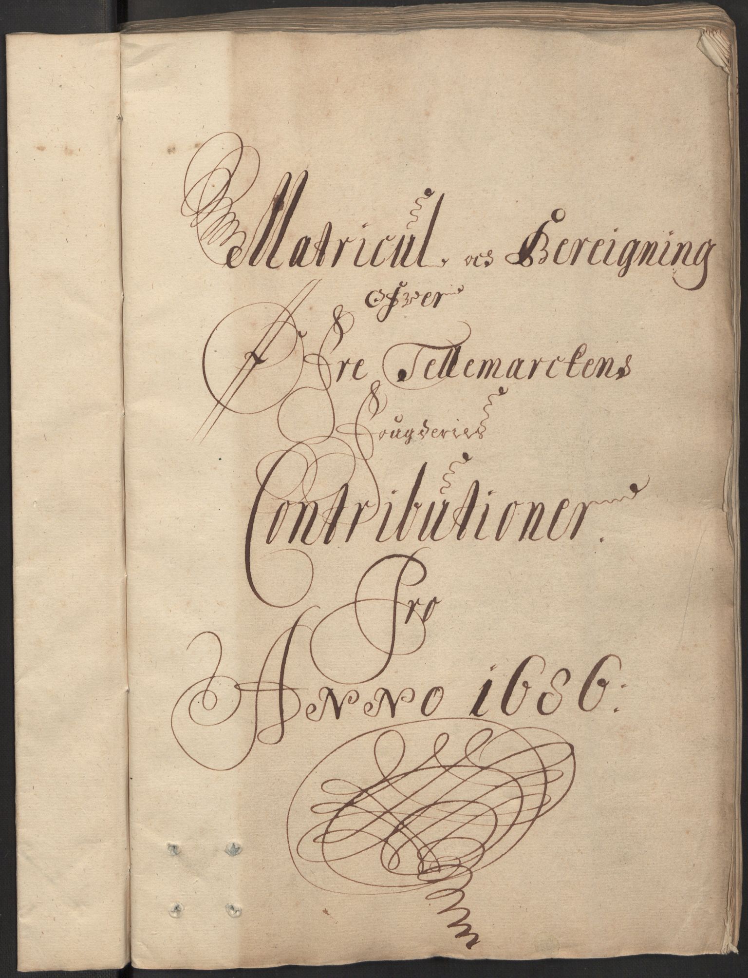 Rentekammeret inntil 1814, Reviderte regnskaper, Fogderegnskap, RA/EA-4092/R35/L2084: Fogderegnskap Øvre og Nedre Telemark, 1686, s. 3