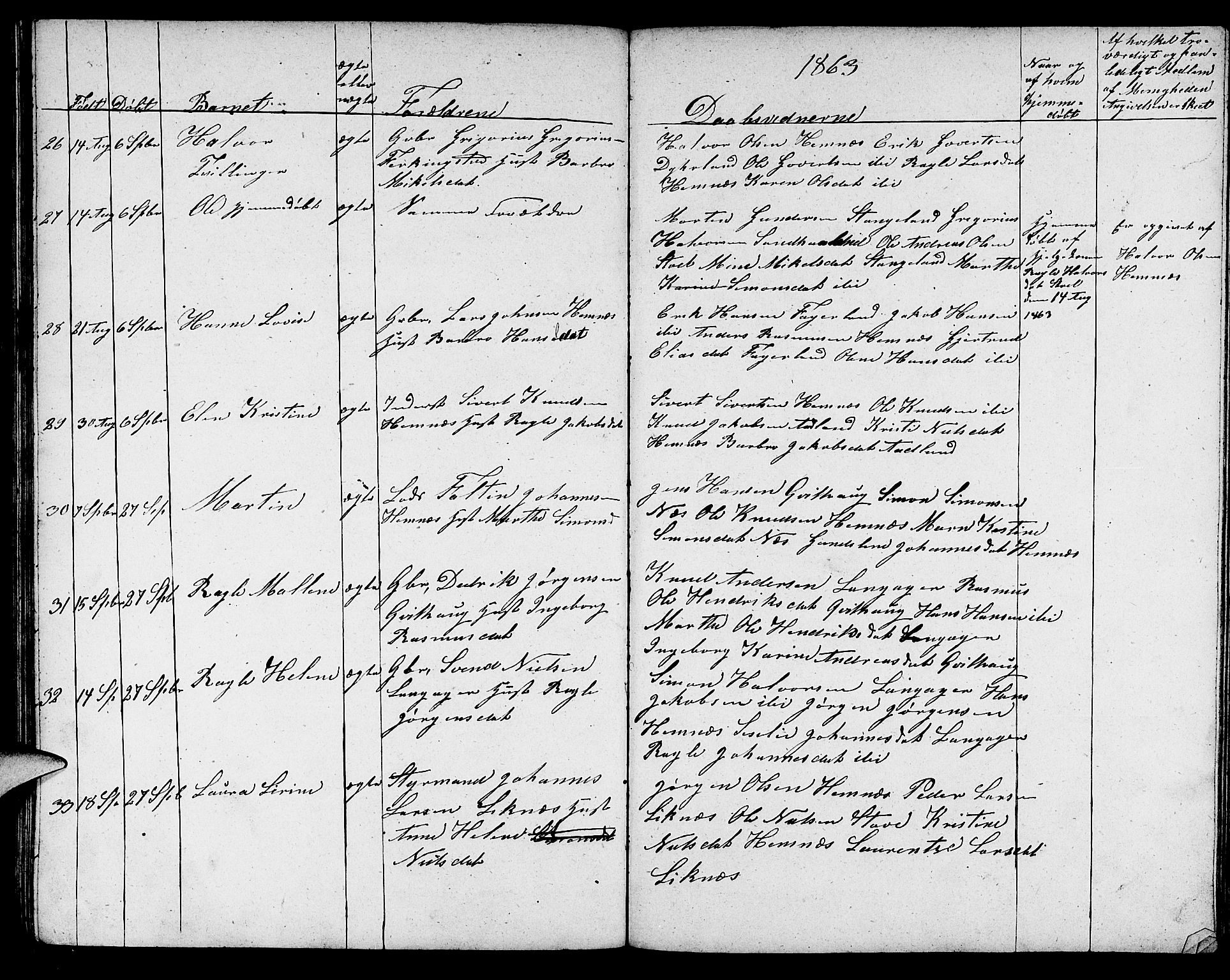 Skudenes sokneprestkontor, AV/SAST-A -101849/H/Ha/Hab/L0002: Klokkerbok nr. B 2, 1848-1873