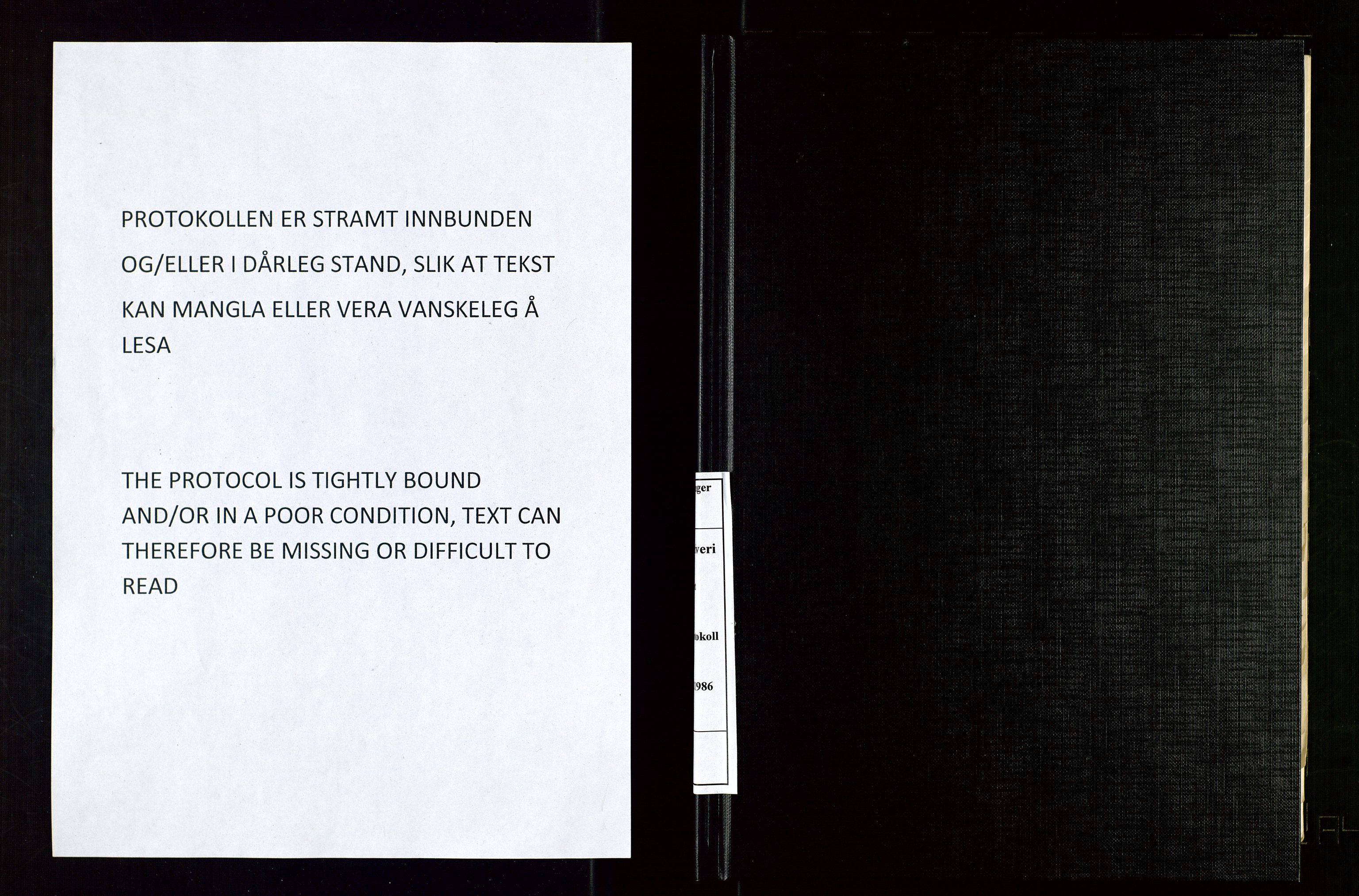 Ryfylke tingrett, AV/SAST-A-100055/002/H/Hg/L0031: Skifteutlodningsprotokoll, 1985-1986