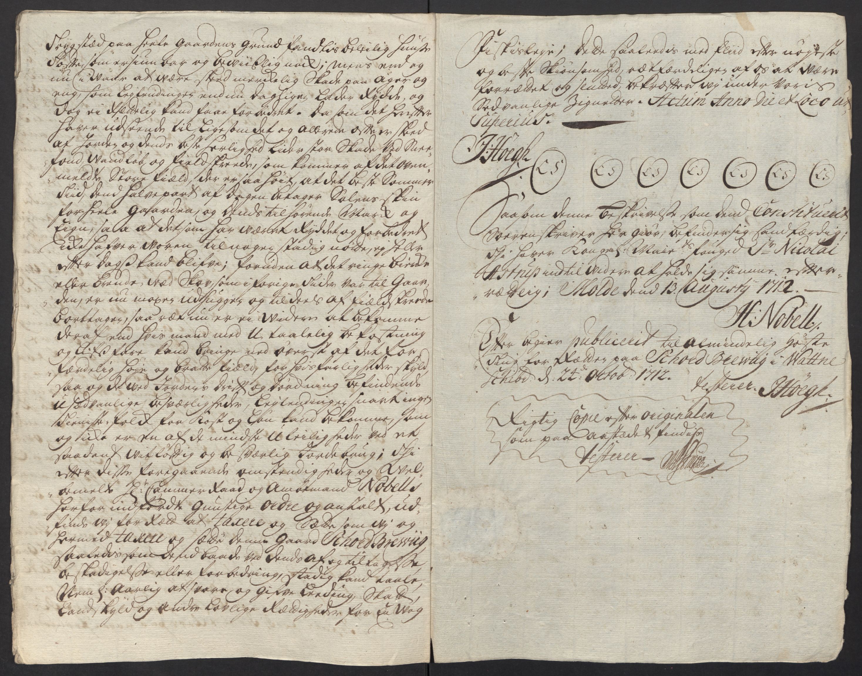 Rentekammeret inntil 1814, Reviderte regnskaper, Fogderegnskap, AV/RA-EA-4092/R54/L3565: Fogderegnskap Sunnmøre, 1712-1713, s. 94