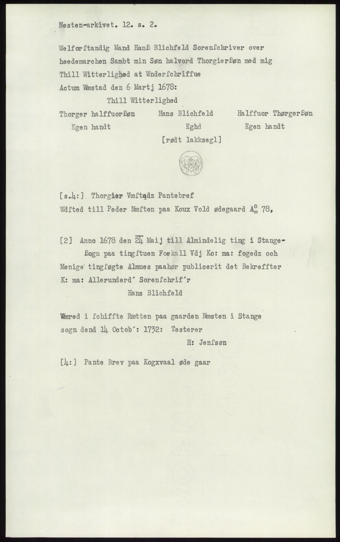 Samlinger til kildeutgivelse, Diplomavskriftsamlingen, RA/EA-4053/H/Ha, s. 1745