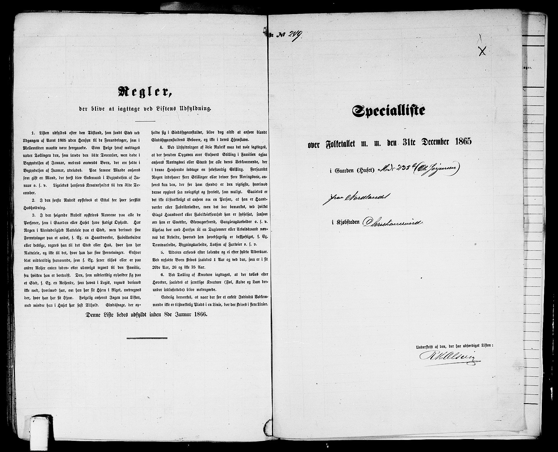 RA, Folketelling 1865 for 1503B Kristiansund prestegjeld, Kristiansund kjøpstad, 1865, s. 508