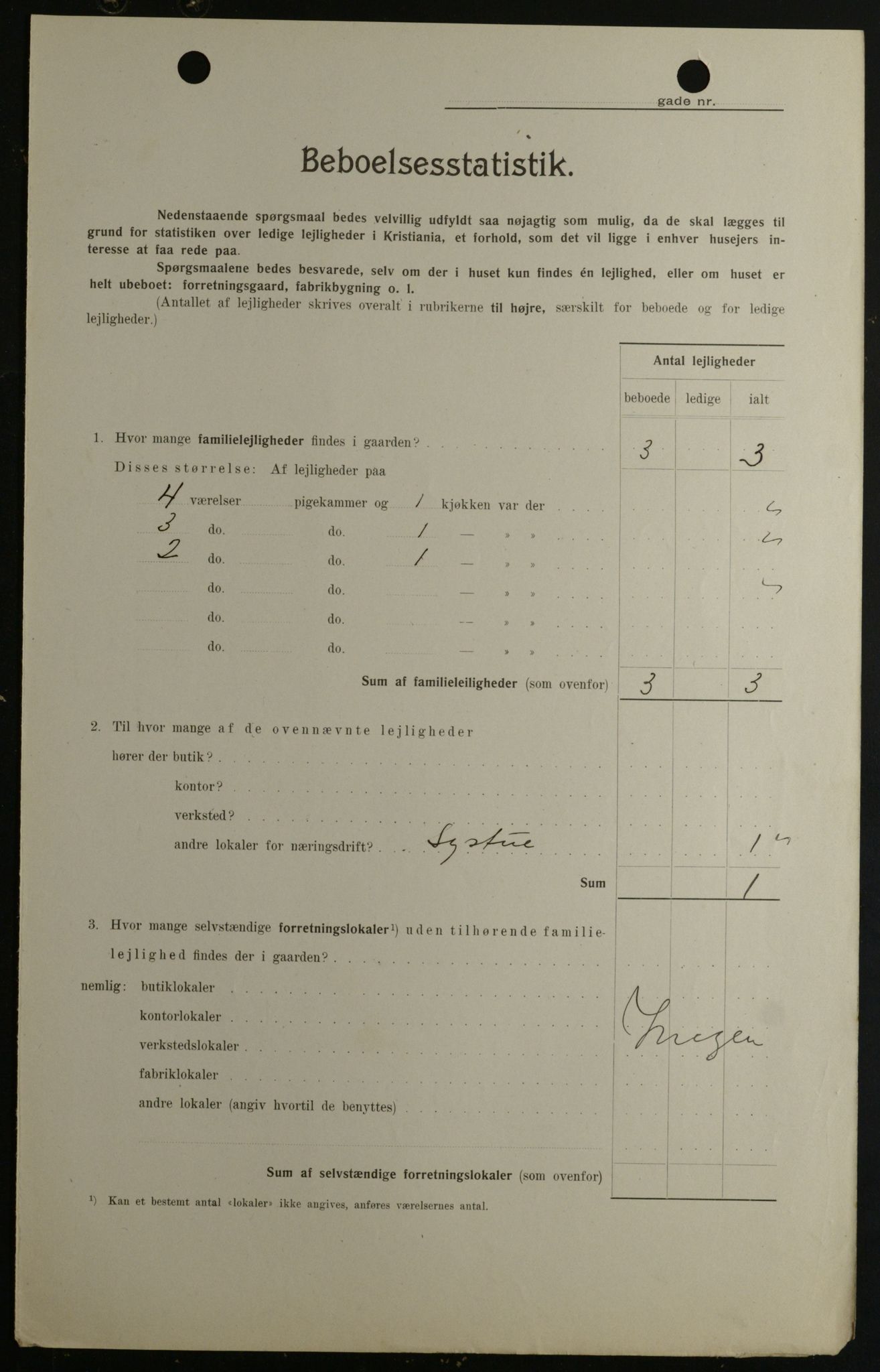 OBA, Kommunal folketelling 1.2.1908 for Kristiania kjøpstad, 1908, s. 116970