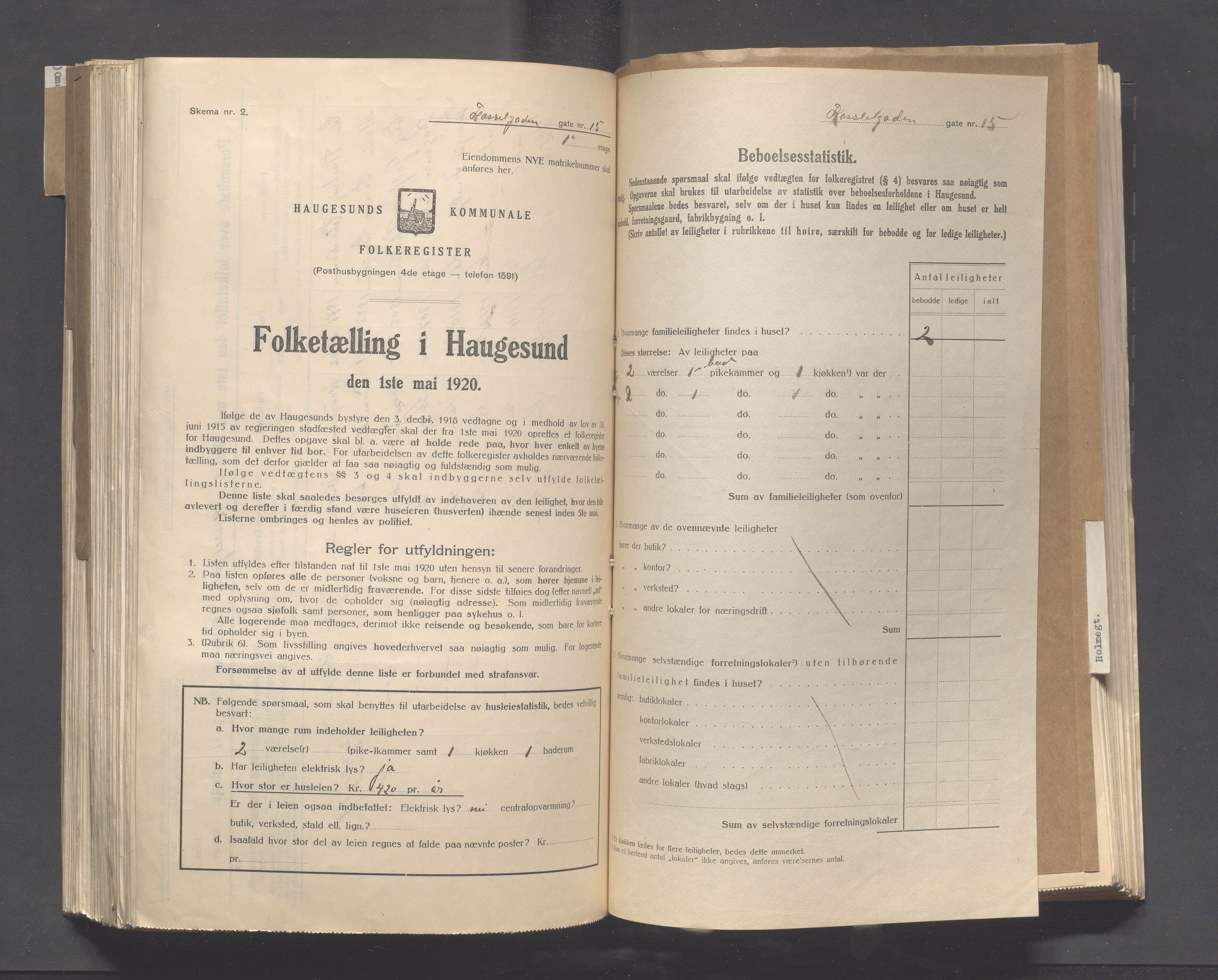 IKAR, Kommunal folketelling 1.5.1920 for Haugesund, 1920, s. 5844