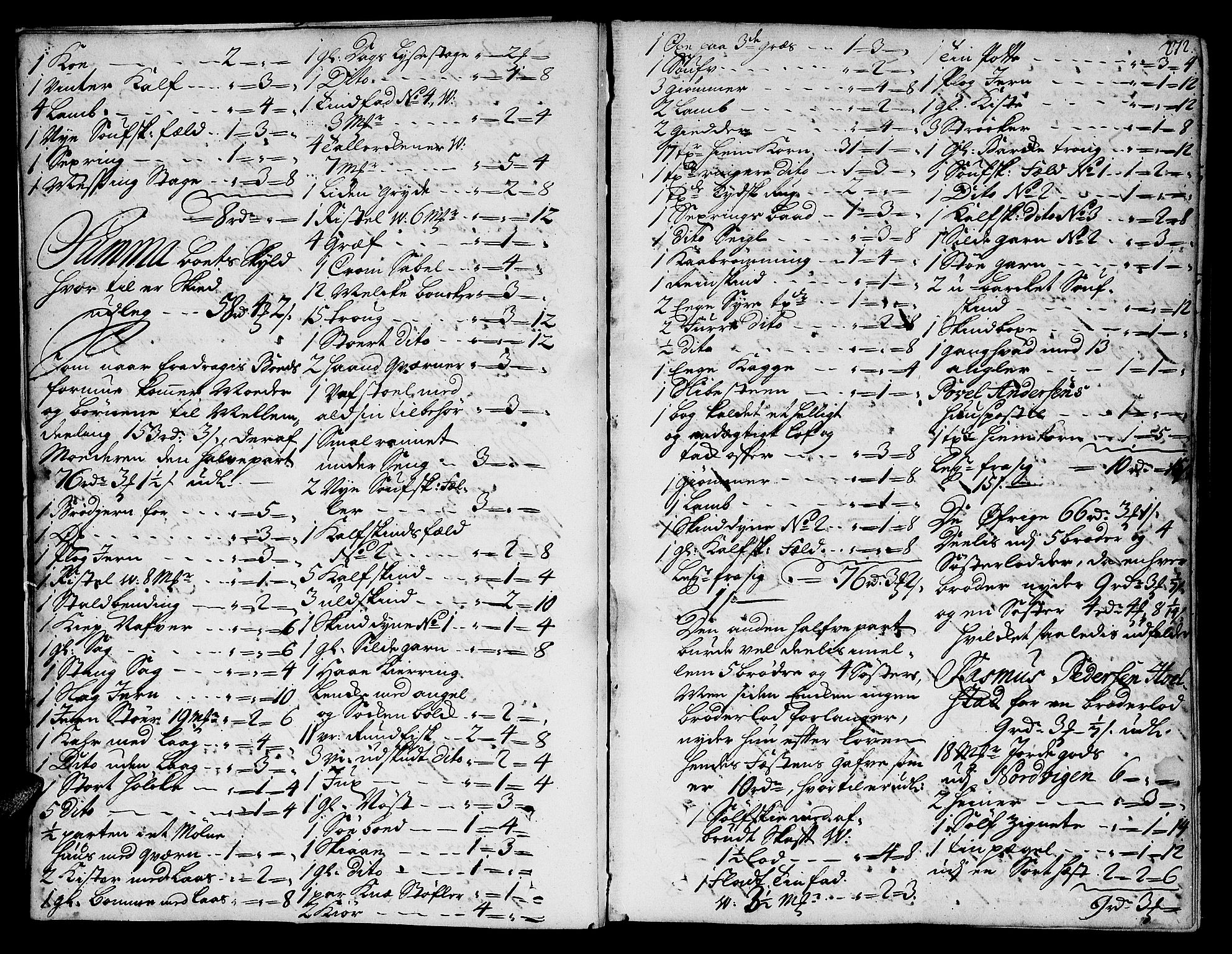 Salten sorenskriveri, AV/SAT-A-4578/1/3/3A/L0005: Skifteprotokoll 3b, 1733-1736, s. 271b-272a