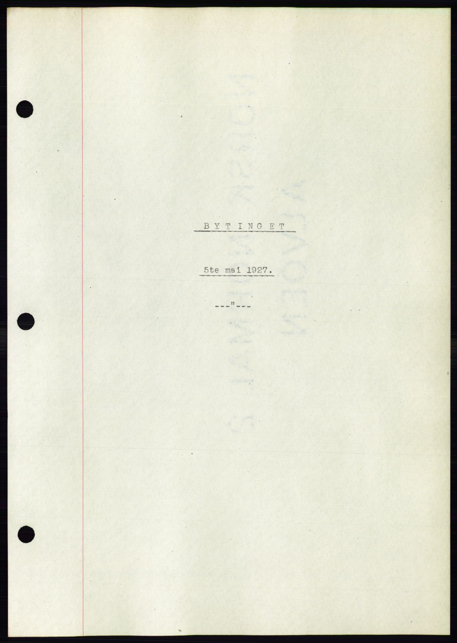 Ålesund byfogd, SAT/A-4384: Pantebok nr. 22, 1927-1927, Tingl.dato: 05.05.1927