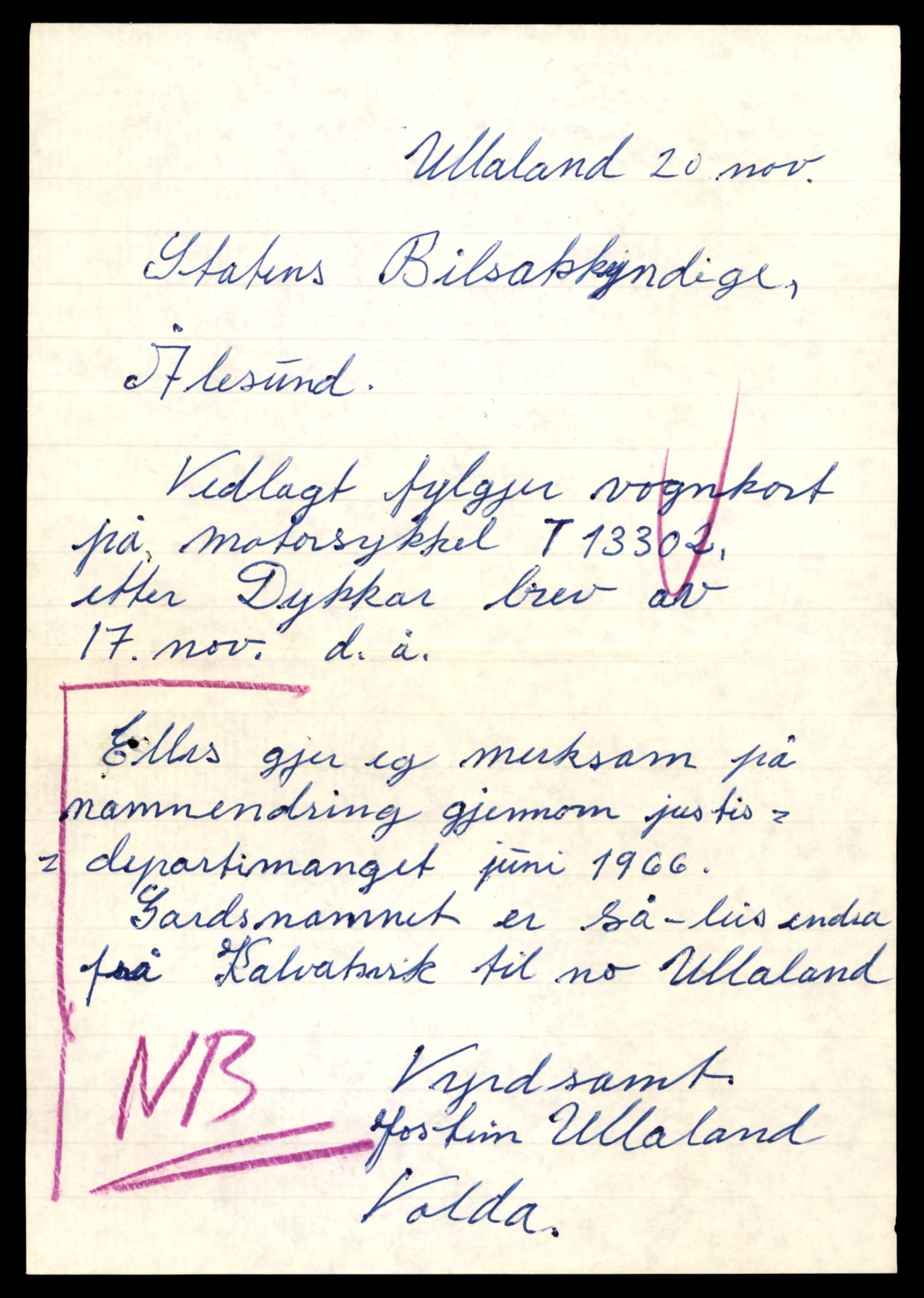 Møre og Romsdal vegkontor - Ålesund trafikkstasjon, AV/SAT-A-4099/F/Fe/L0038: Registreringskort for kjøretøy T 13180 - T 13360, 1927-1998, s. 2129