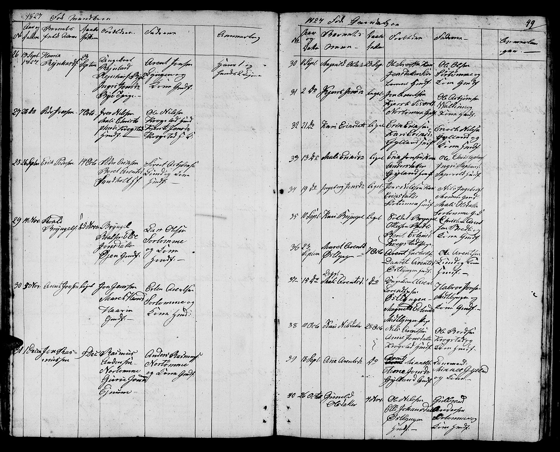 Ministerialprotokoller, klokkerbøker og fødselsregistre - Sør-Trøndelag, SAT/A-1456/692/L1108: Klokkerbok nr. 692C03, 1816-1833, s. 49