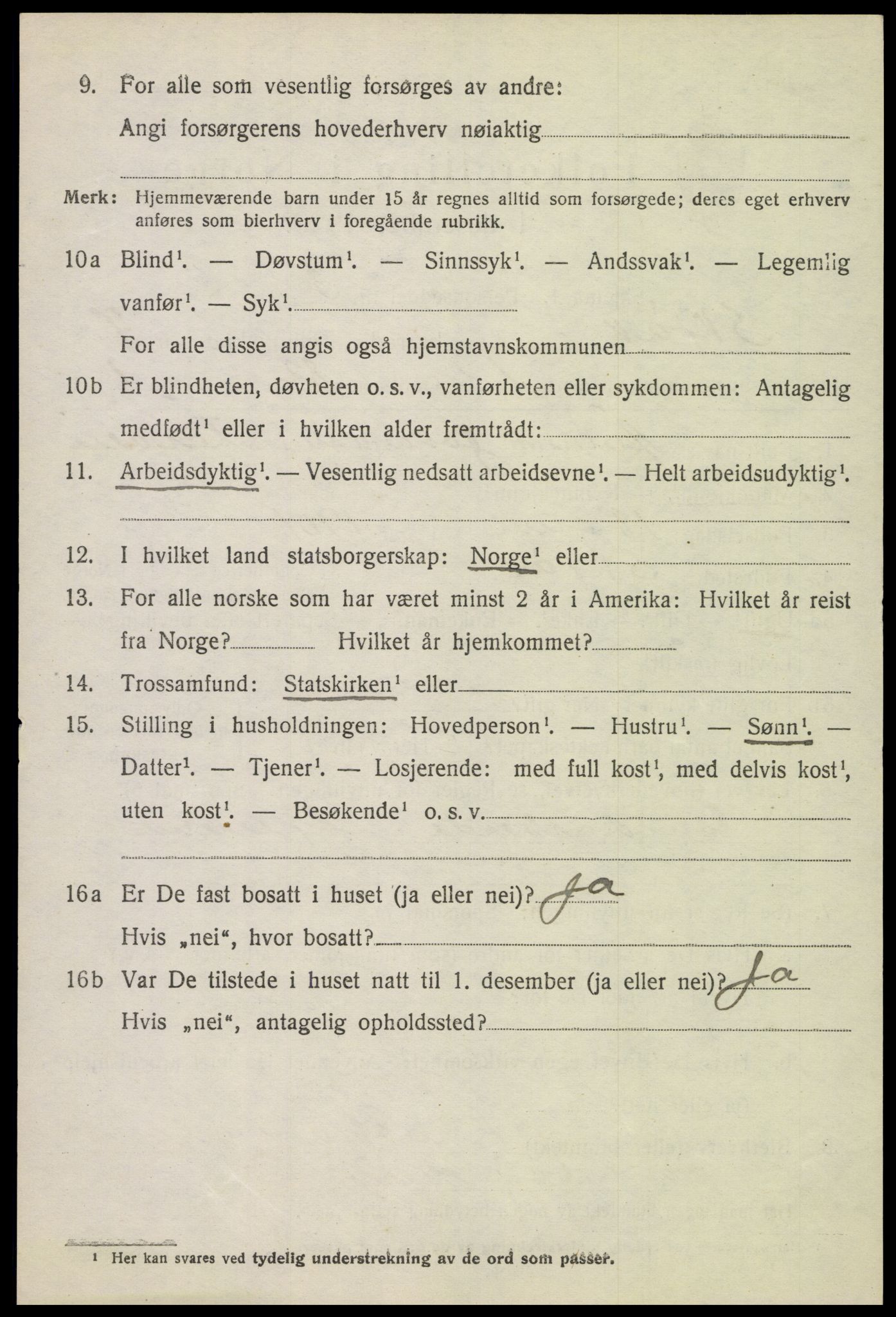 SAH, Folketelling 1920 for 0513 Skjåk herred, 1920, s. 3389