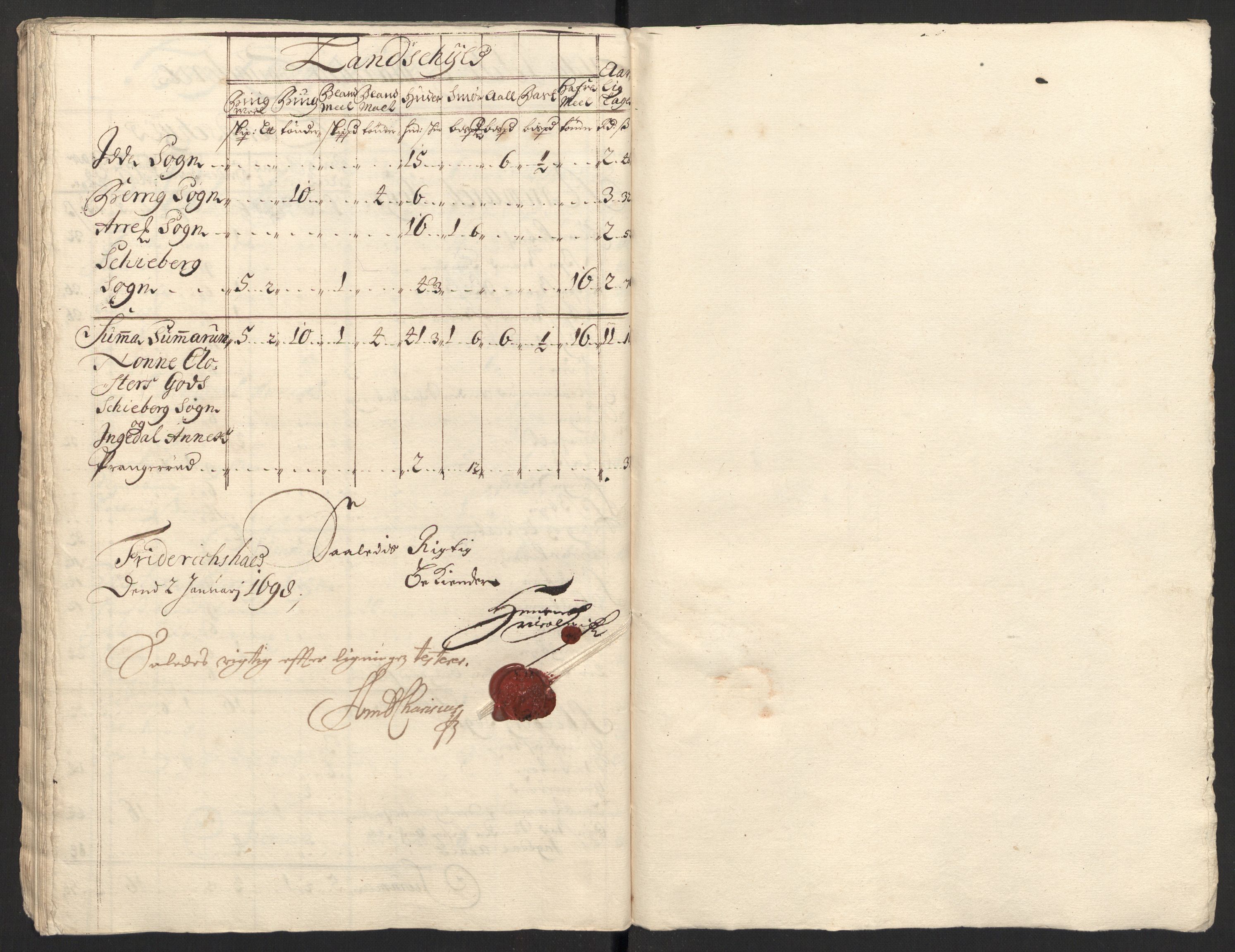 Rentekammeret inntil 1814, Reviderte regnskaper, Fogderegnskap, AV/RA-EA-4092/R01/L0013: Fogderegnskap Idd og Marker, 1696-1698, s. 222