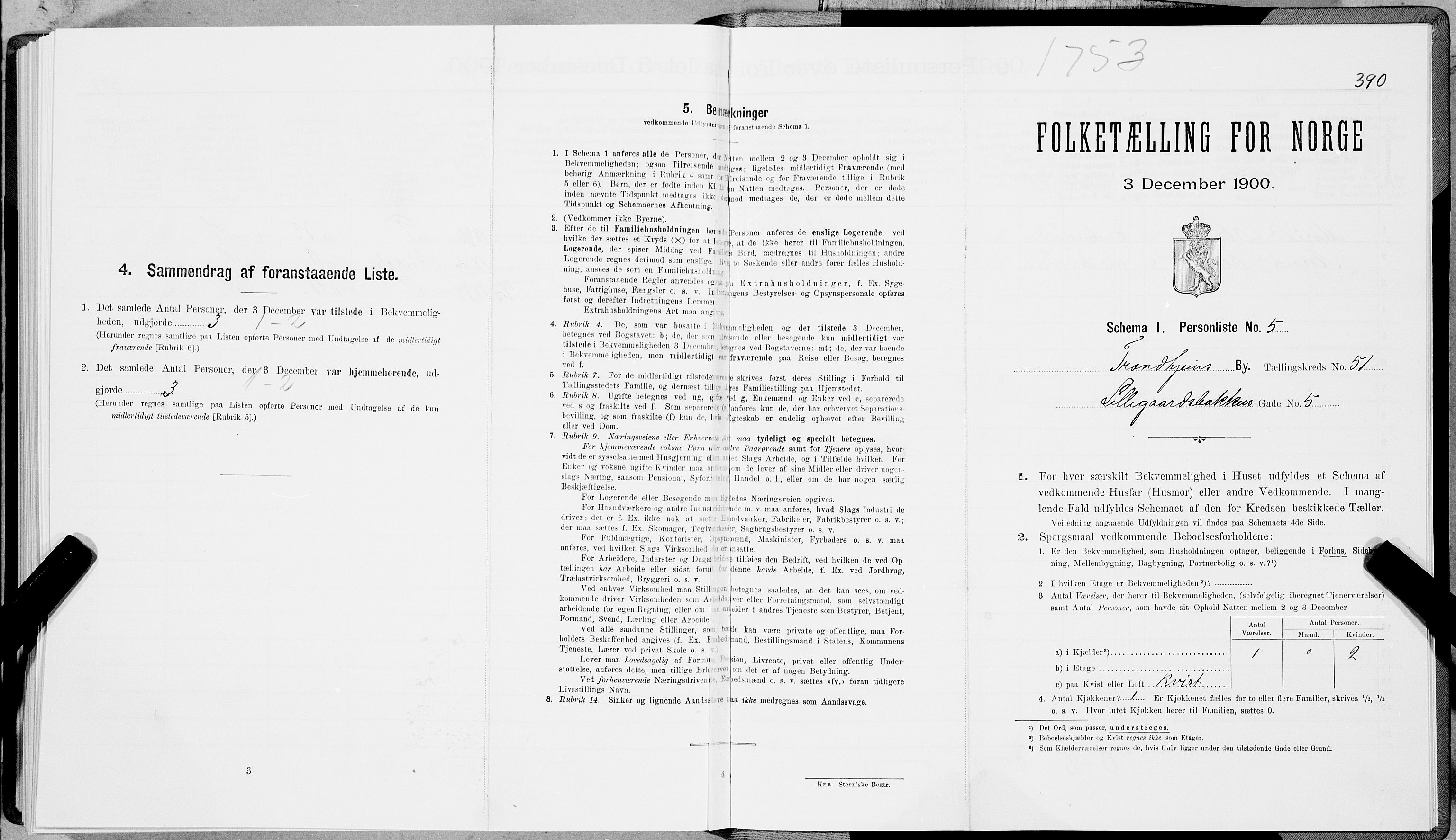 SAT, Folketelling 1900 for 1601 Trondheim kjøpstad, 1900, s. 8705