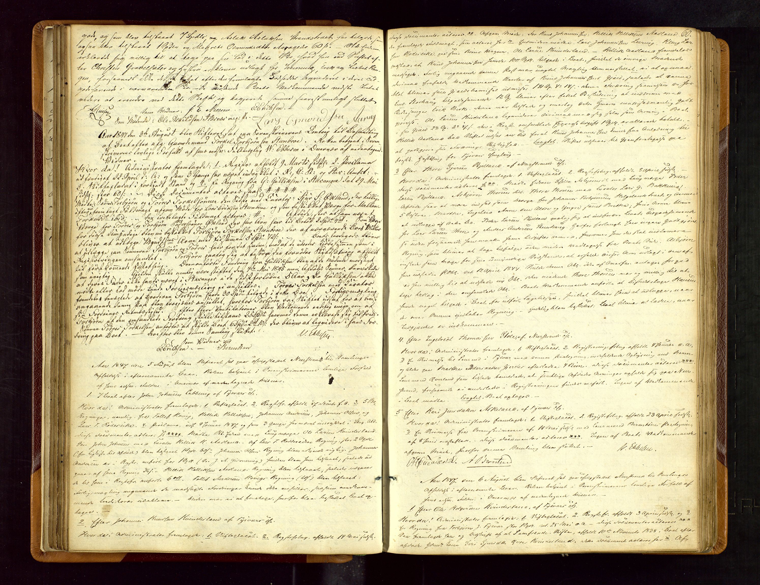 Ryfylke tingrett, AV/SAST-A-100055/001/IV/IVF/L0001: Skifteforhandlingsprotokoll A 1, 1844-1862, s. 60