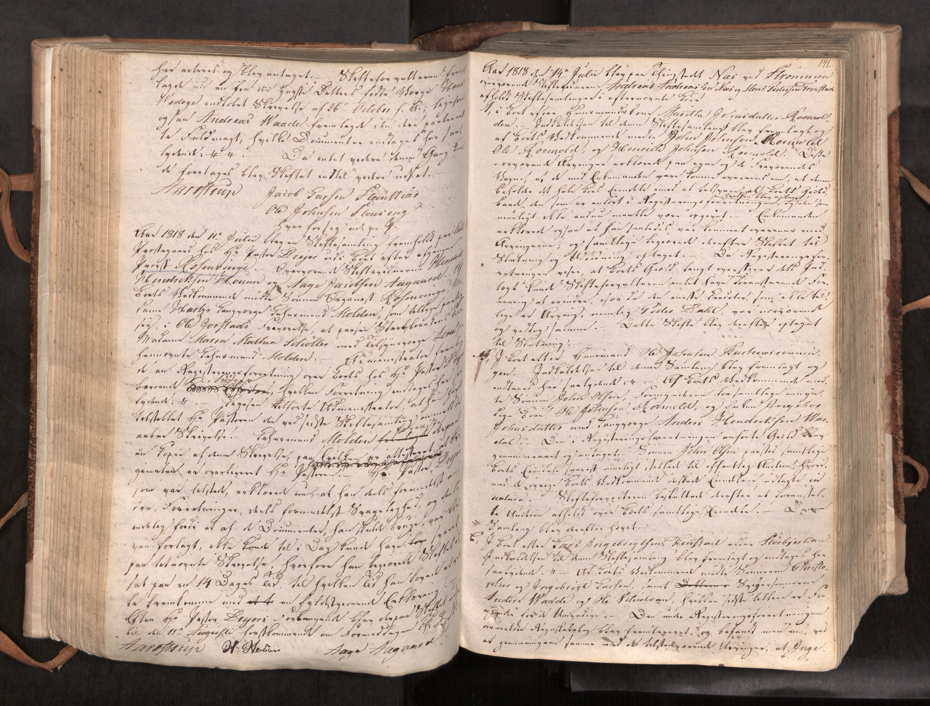 Inderøy sorenskriveri, AV/SAT-A-4147/1/3/3B/L0001: Skifteforhandlingsprotokoll, 1806-1843, s. 141