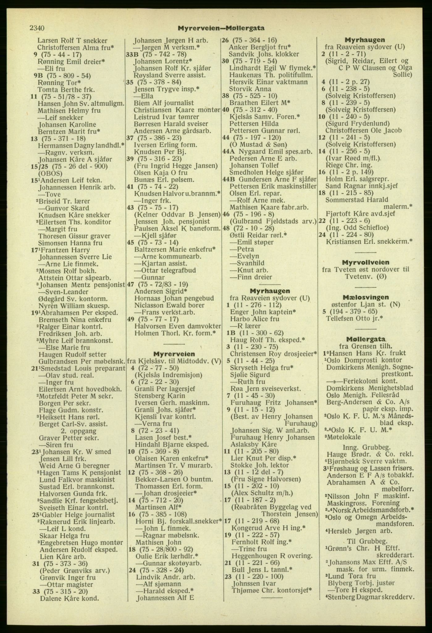 Kristiania/Oslo adressebok, PUBL/-, 1957-1958, s. 2340