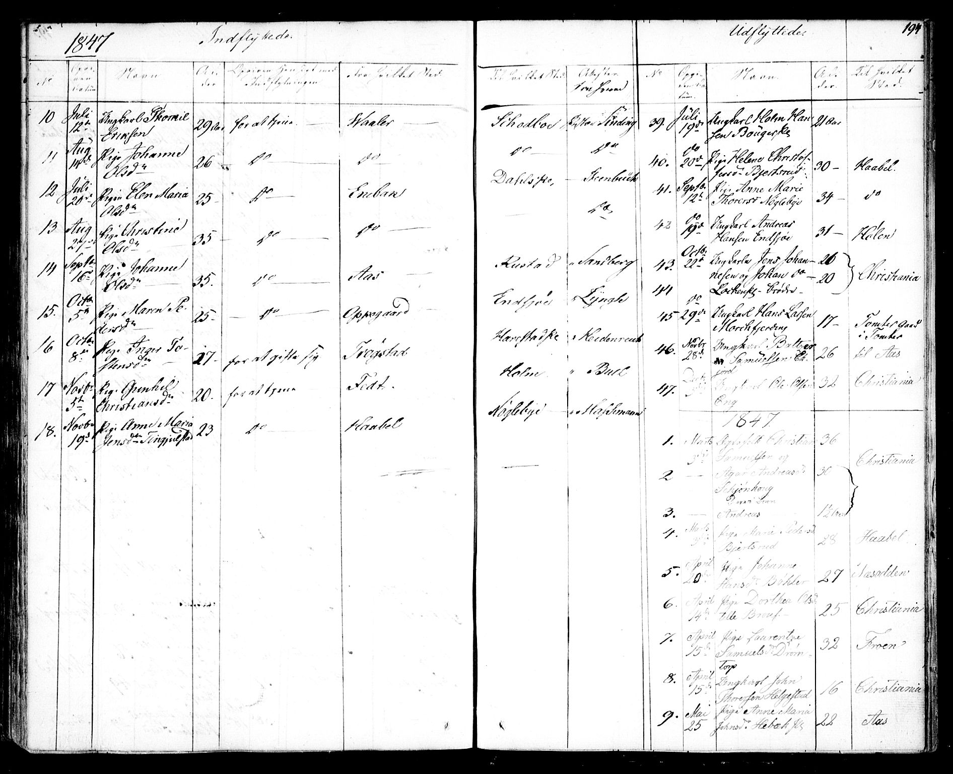 Kråkstad prestekontor Kirkebøker, AV/SAO-A-10125a/F/Fa/L0005: Ministerialbok nr. I 5, 1837-1847, s. 194