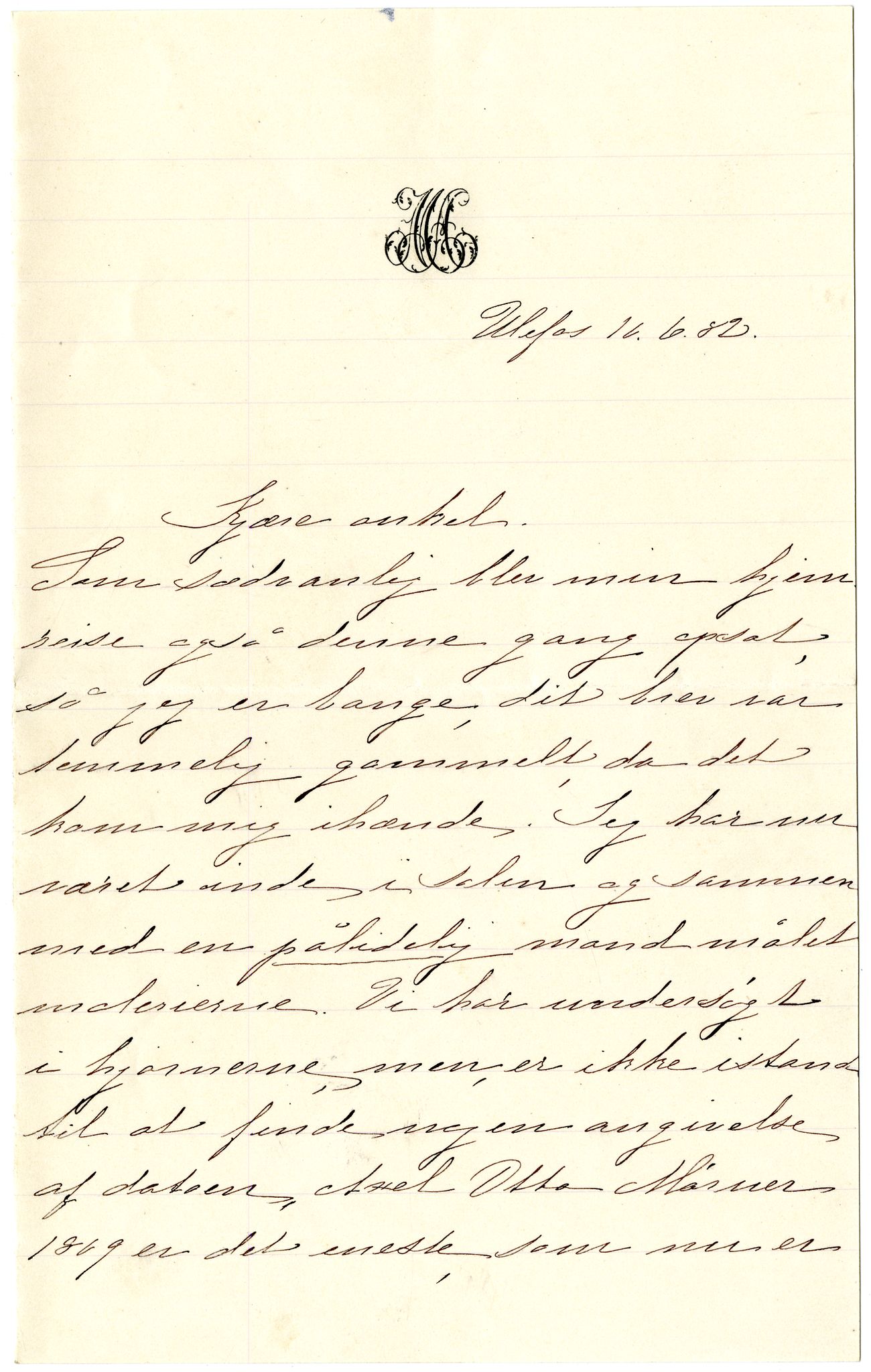 Diderik Maria Aalls brevsamling, NF/Ark-1023/F/L0001: D.M. Aalls brevsamling. A - B, 1738-1889, s. 232