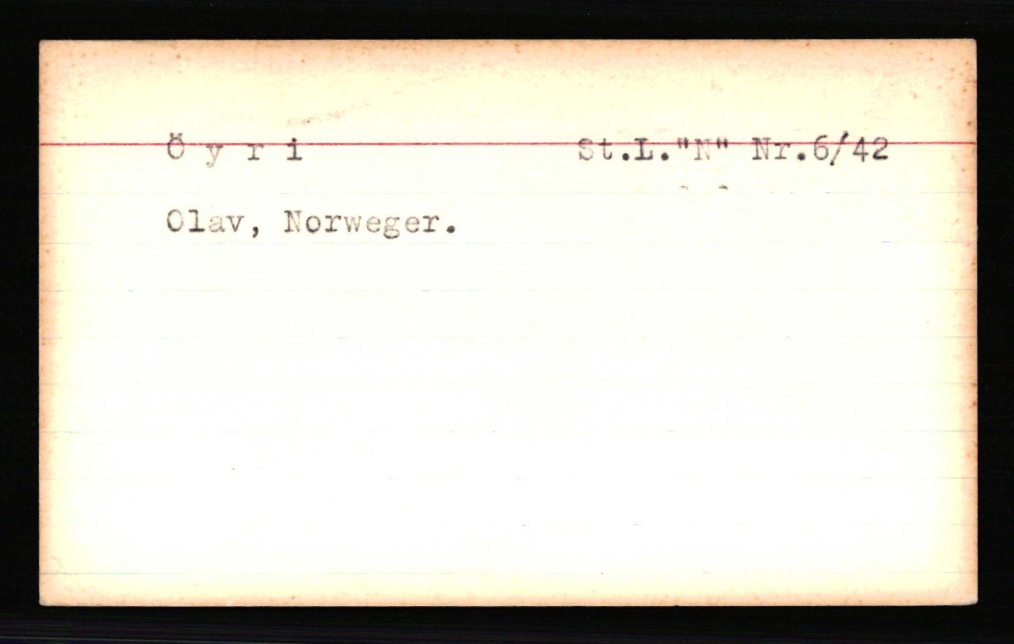 SS- und Polizeigericht Nord (IX), AV/RA-RAFA-3182/0001/C/Ca/L0007: kartotekkort for personer alfabetisk på etternavn: T-Å, 1940-1945, s. 517