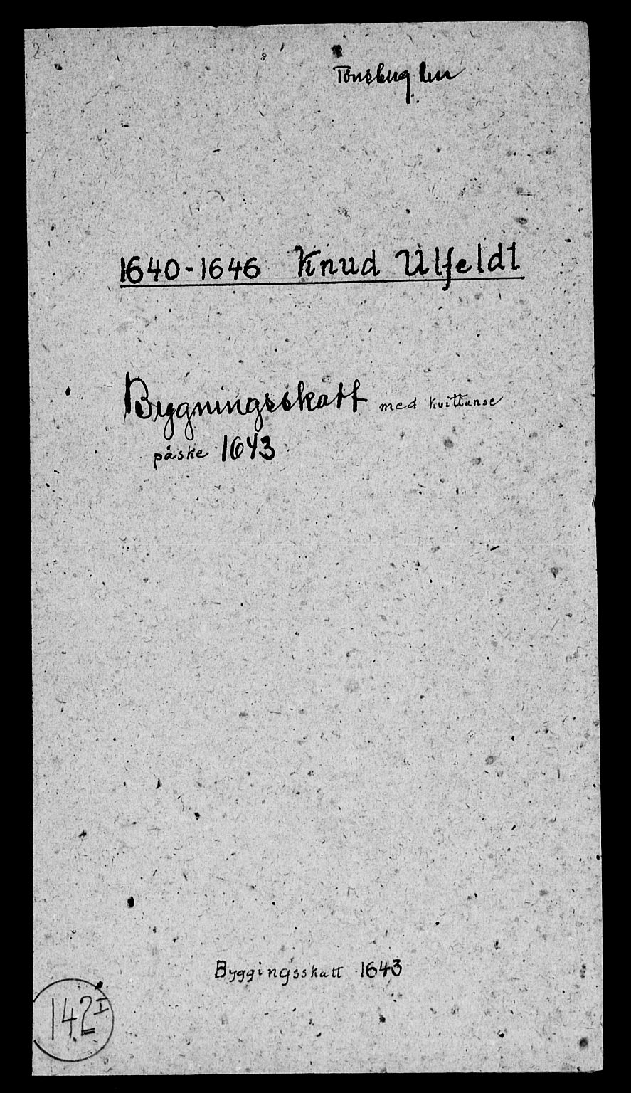 Rentekammeret inntil 1814, Reviderte regnskaper, Lensregnskaper, RA/EA-5023/R/Rb/Rbo/L0024: Tønsberg len, 1642-1644