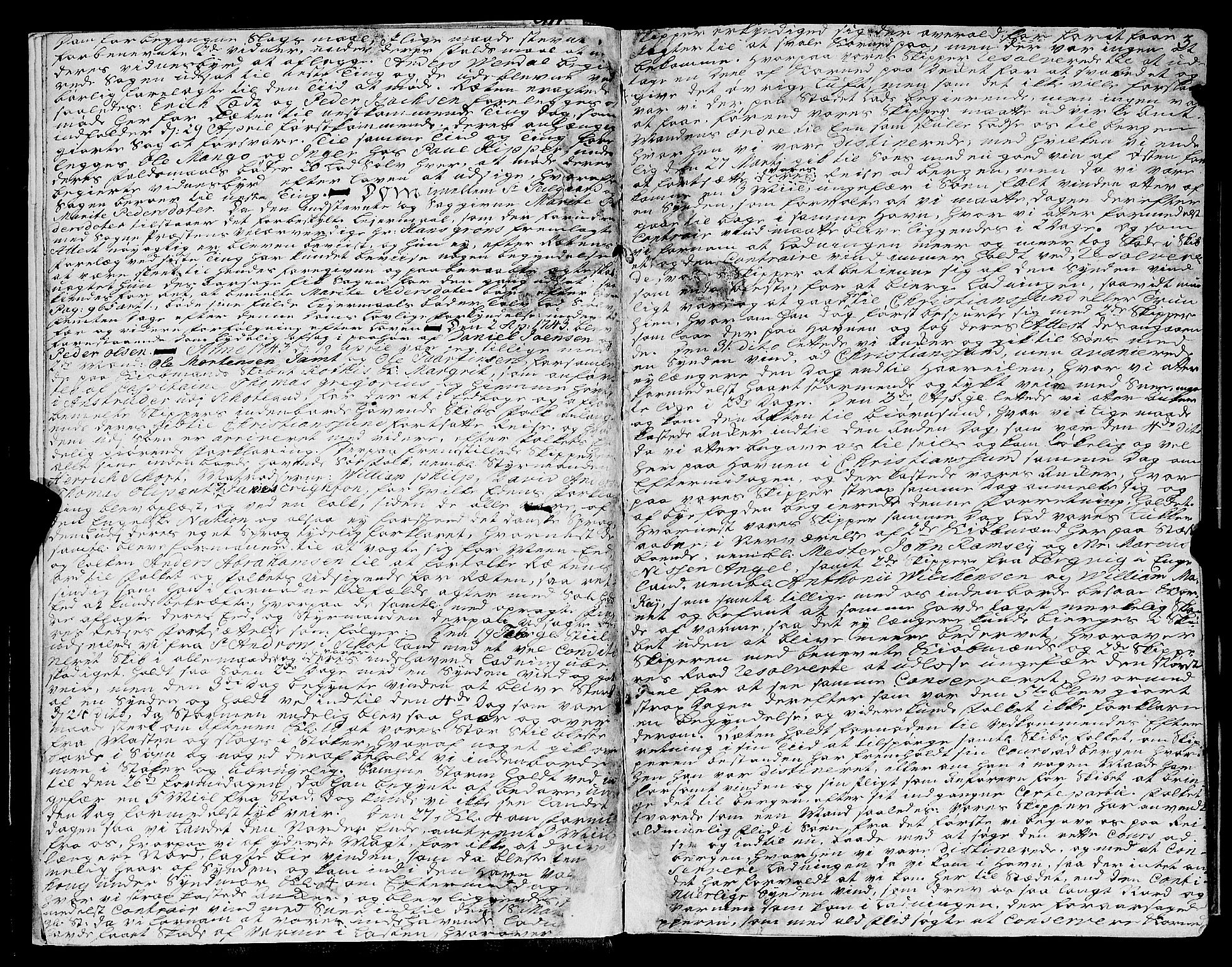 Kristiansund byfogd, AV/SAT-A-4587/A/01/L0001: Justisprotokoll. Aut. 22.12.1742, 1742-1751, s. 3