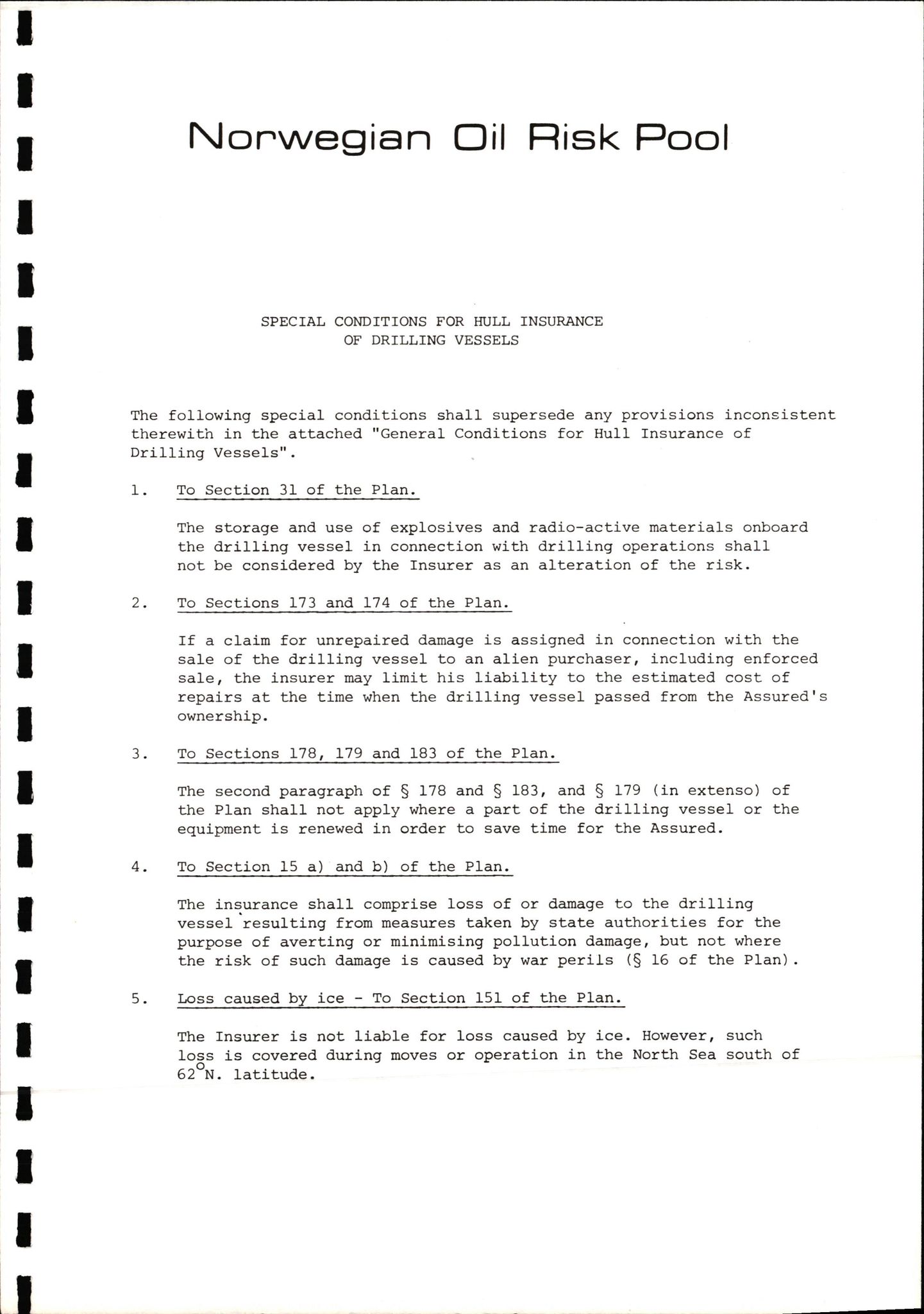 Pa 1503 - Stavanger Drilling AS, AV/SAST-A-101906/2/E/Ec/Eca/L0009: Forsikring, 1975-1980