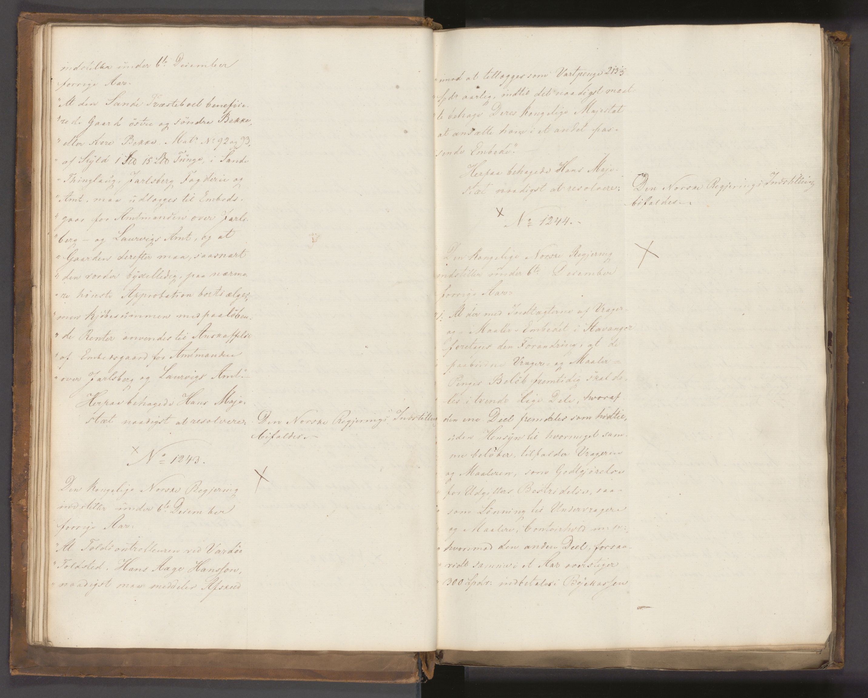 Statsrådssekretariatet, AV/RA-S-1001/A/Ab/L0022: Kgl. res. nr. 1210-1721, 1. halvår, 1826