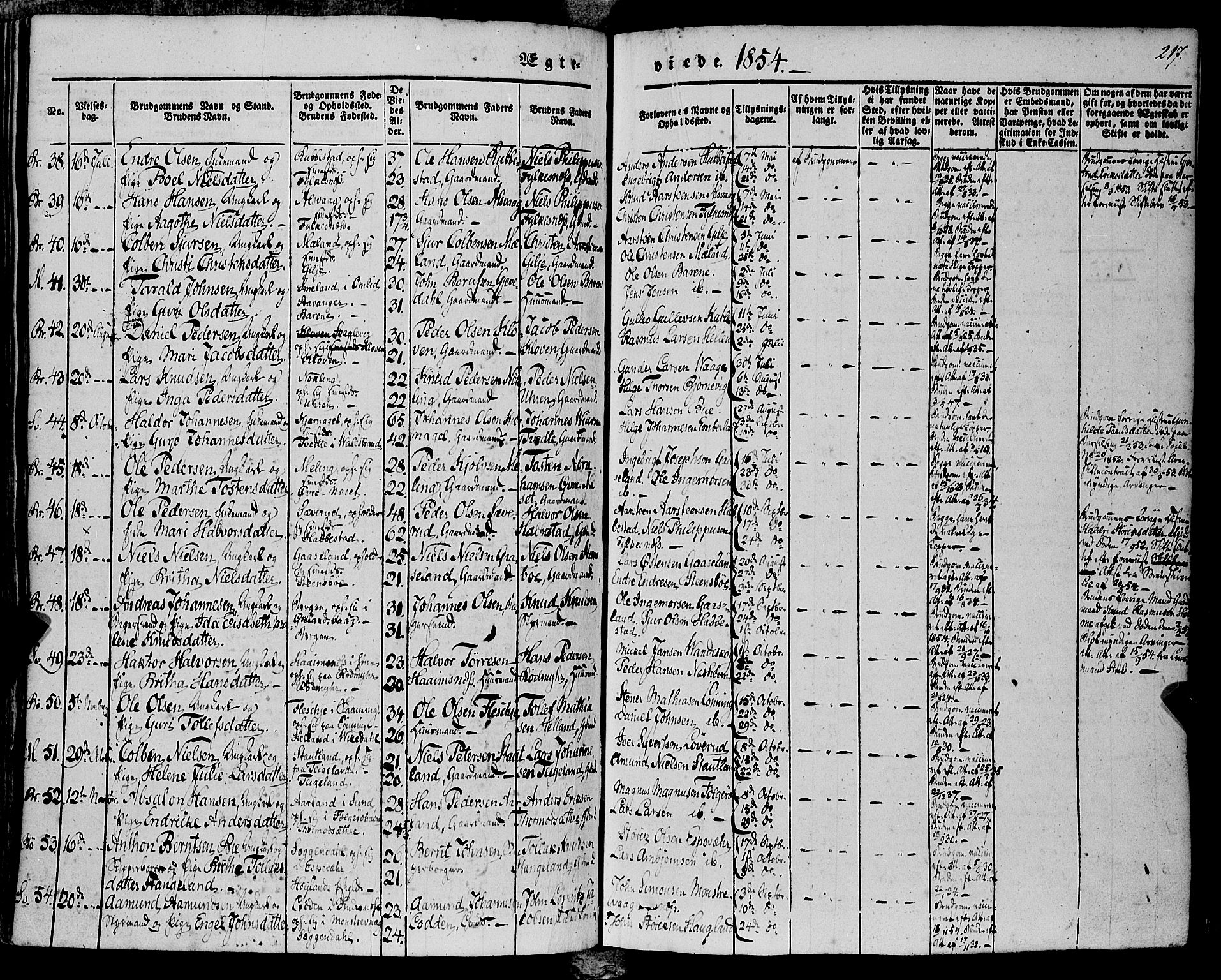 Finnås sokneprestembete, AV/SAB-A-99925/H/Ha/Haa/Haaa/L0007: Ministerialbok nr. A 7, 1850-1862, s. 217
