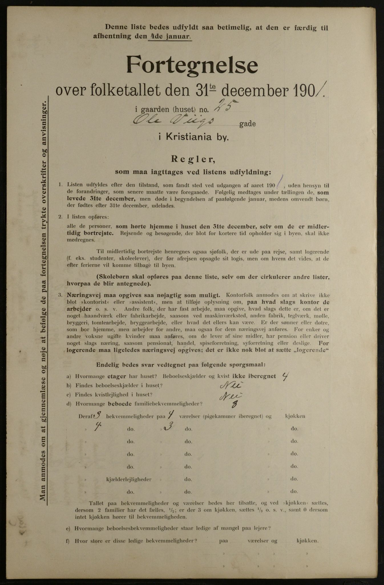 OBA, Kommunal folketelling 31.12.1901 for Kristiania kjøpstad, 1901, s. 11582