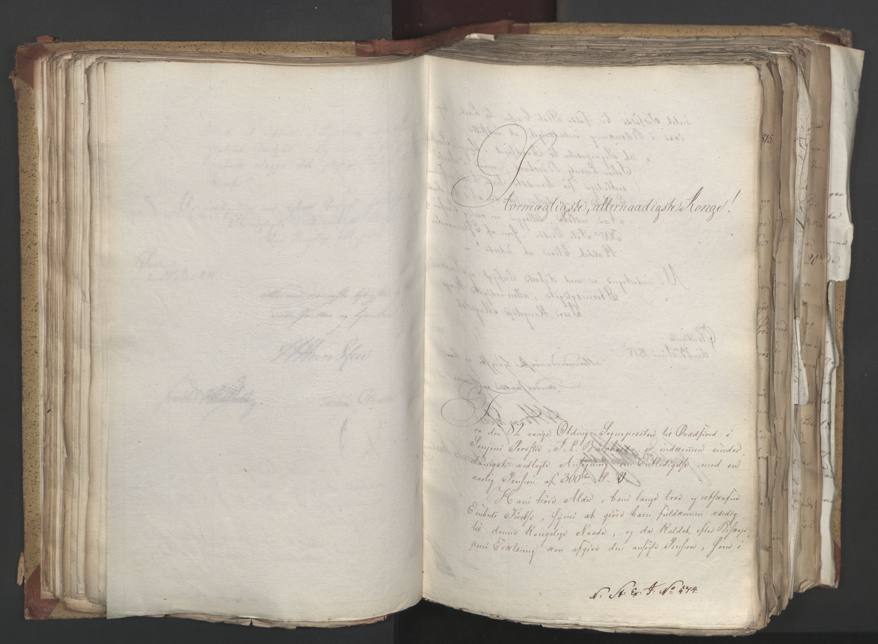 Statsrådsavdelingen i Stockholm, AV/RA-S-1003/D/Da/L0003: Regjeringsinnstillinger nr. 519-787, 1815, s. 122
