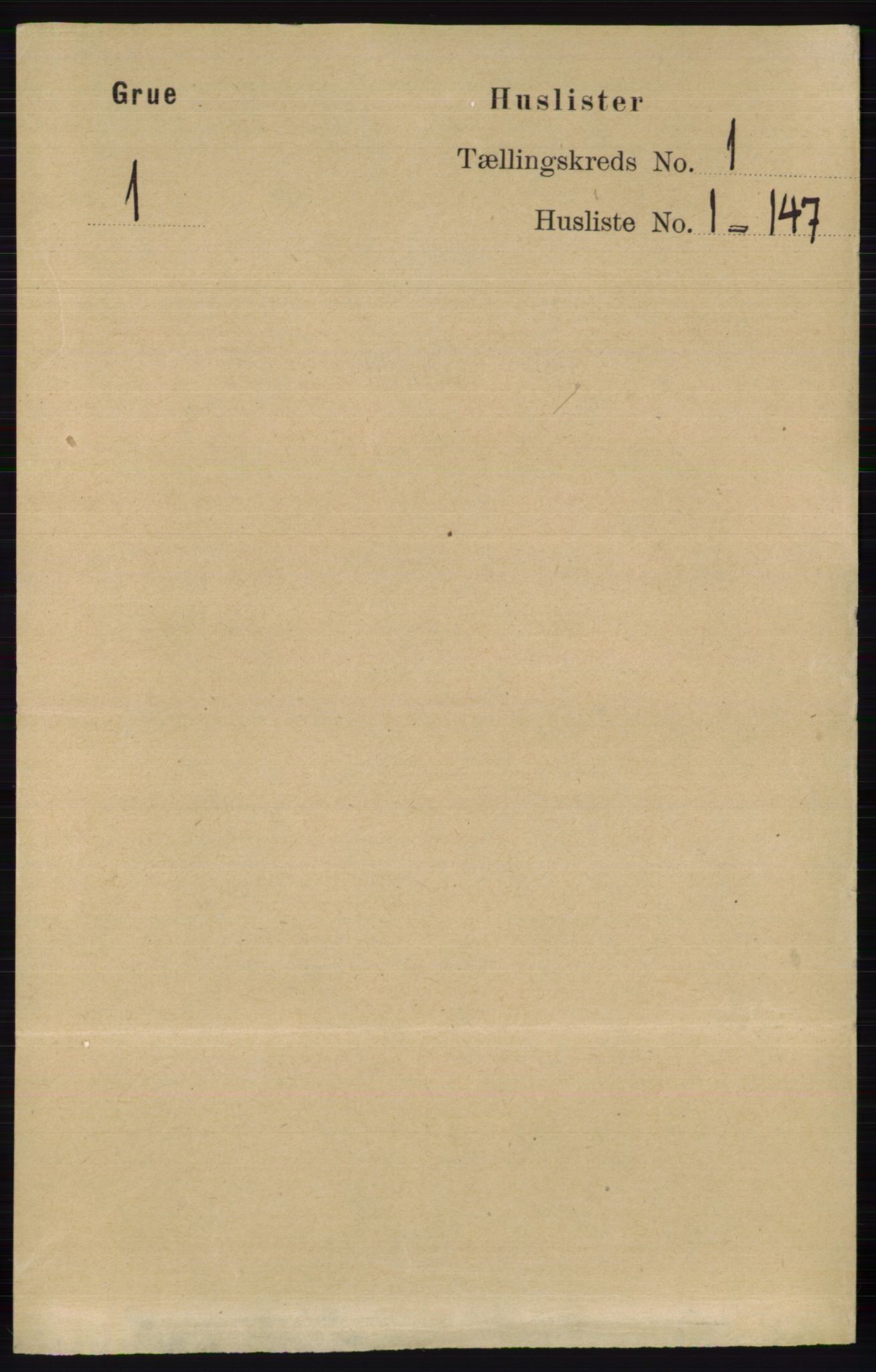 RA, Folketelling 1891 for 0423 Grue herred, 1891, s. 40