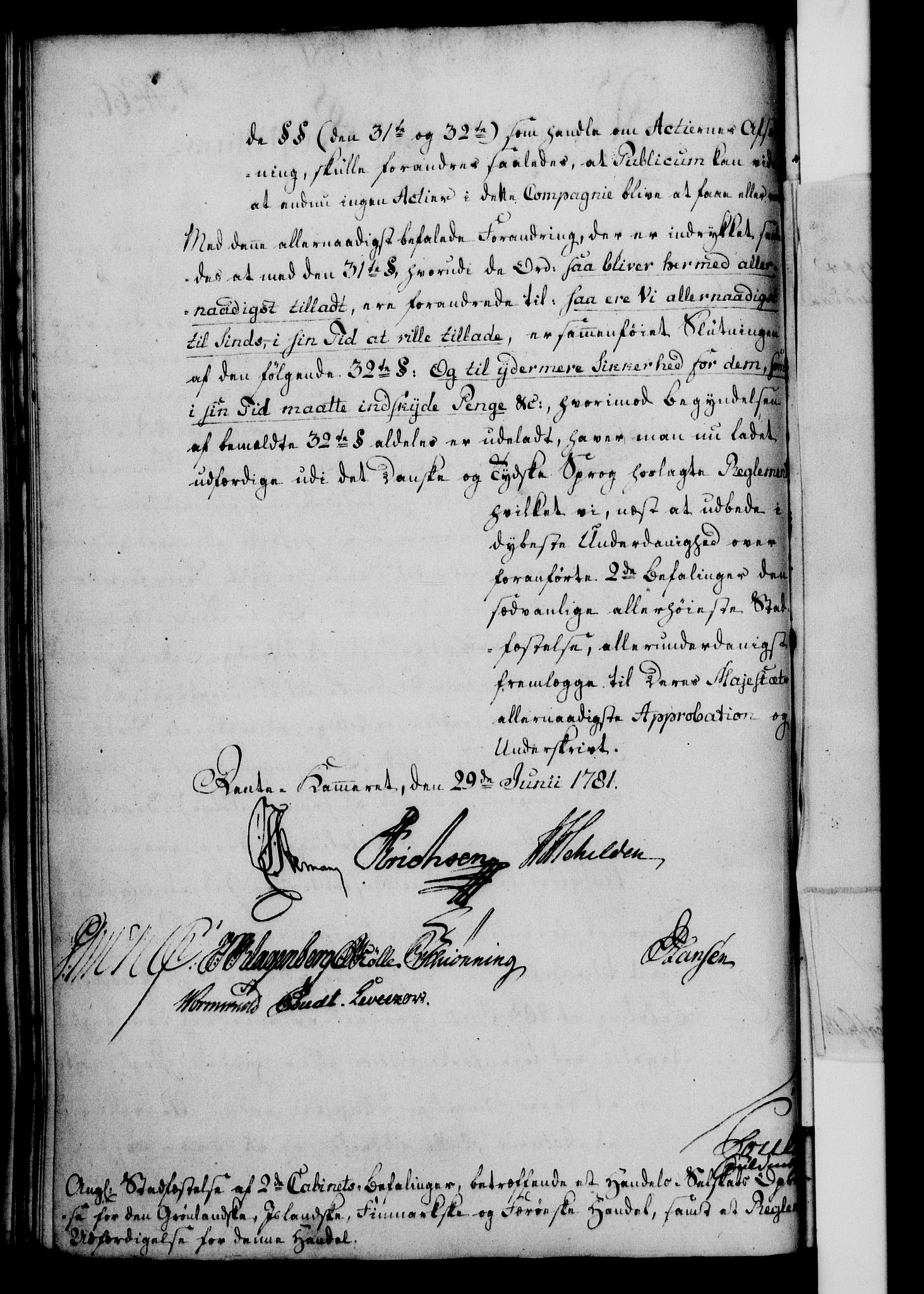 Rentekammeret, Kammerkanselliet, RA/EA-3111/G/Gf/Gfa/L0063: Norsk relasjons- og resolusjonsprotokoll (merket RK 52.63), 1781, s. 786